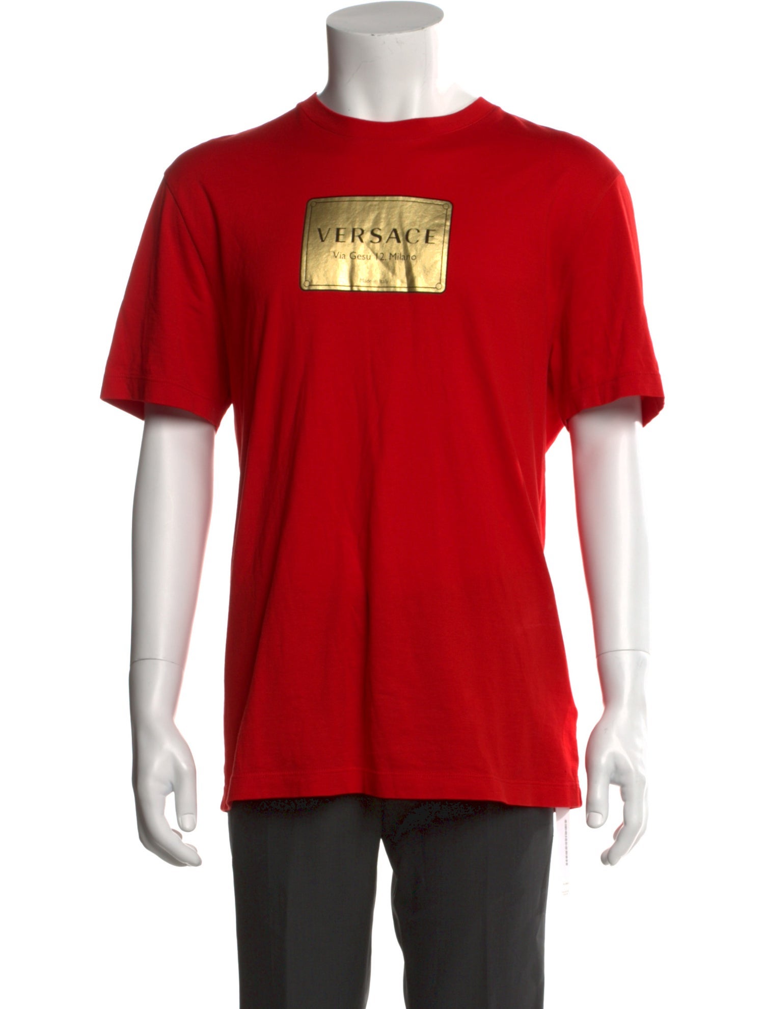 Versace Graphic Print Crew Neck T-Shirt