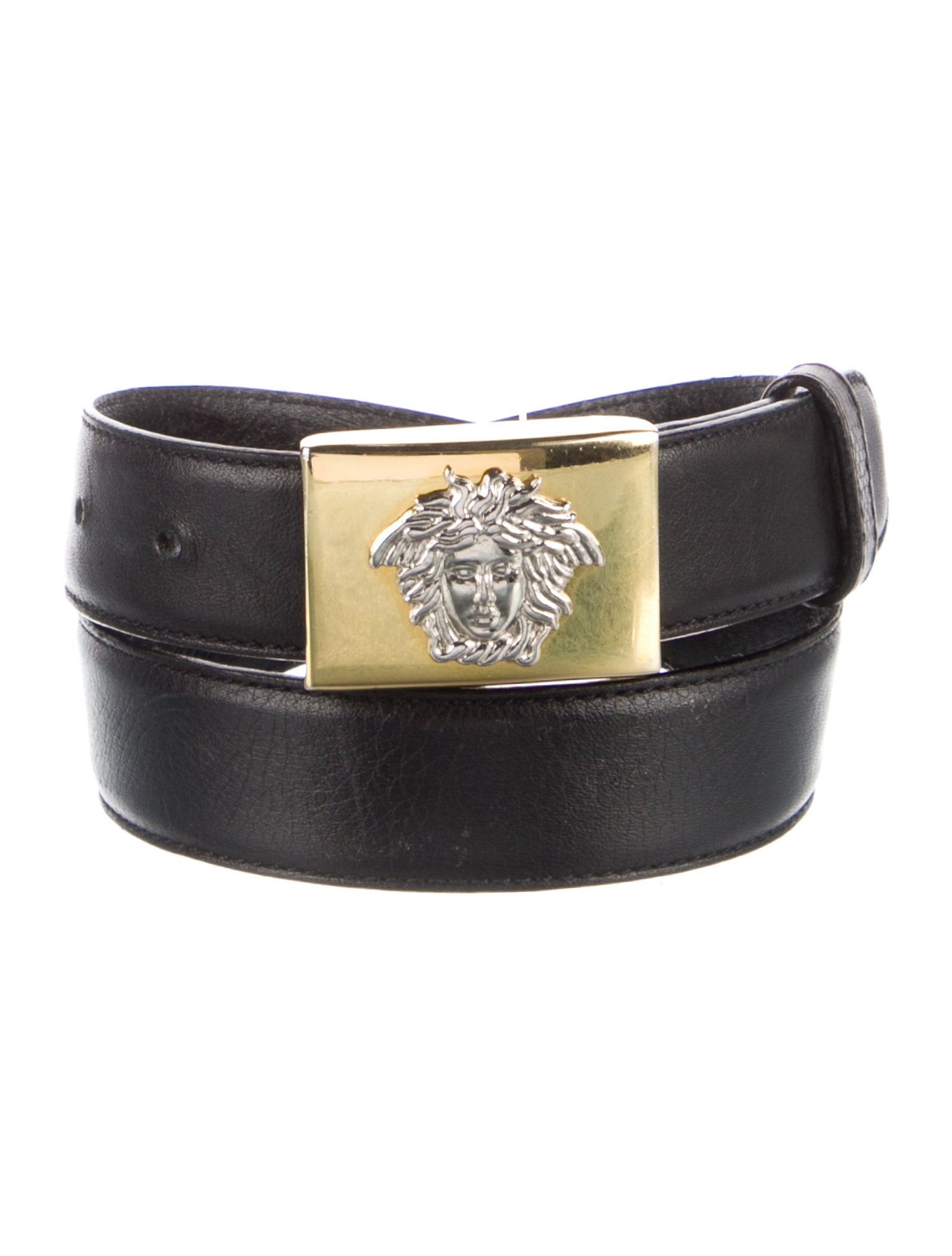 Versace Medusa Insignia Skinny Waist Belt