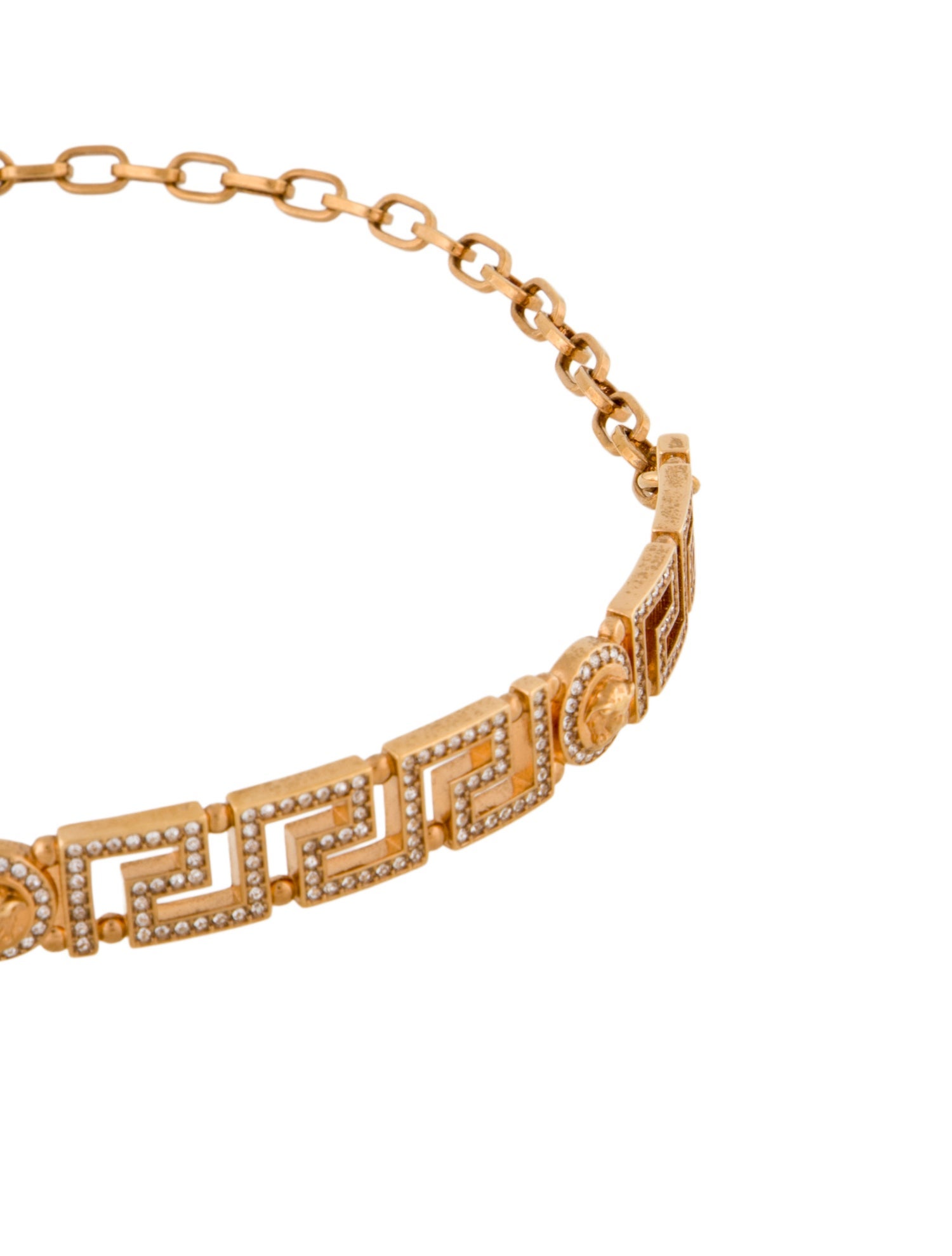 Versace Crystal Medusa Choker Necklace