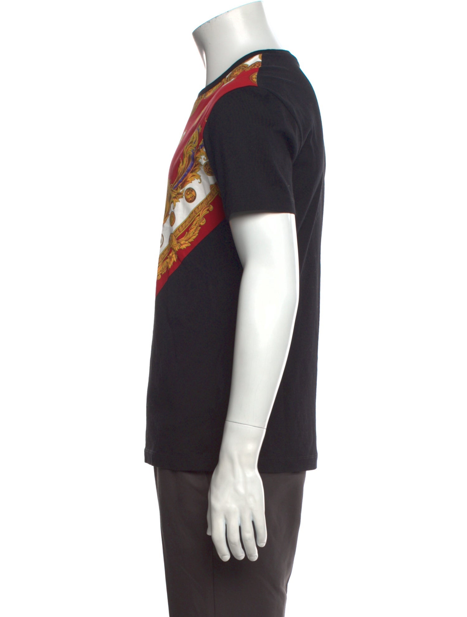 Versace Printed Crew Neck T-Shirt