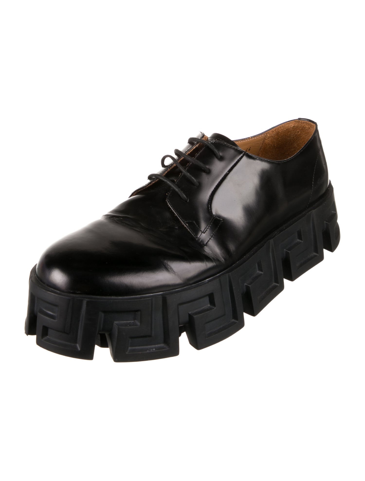 Versace Patent Leather Derby Shoes
