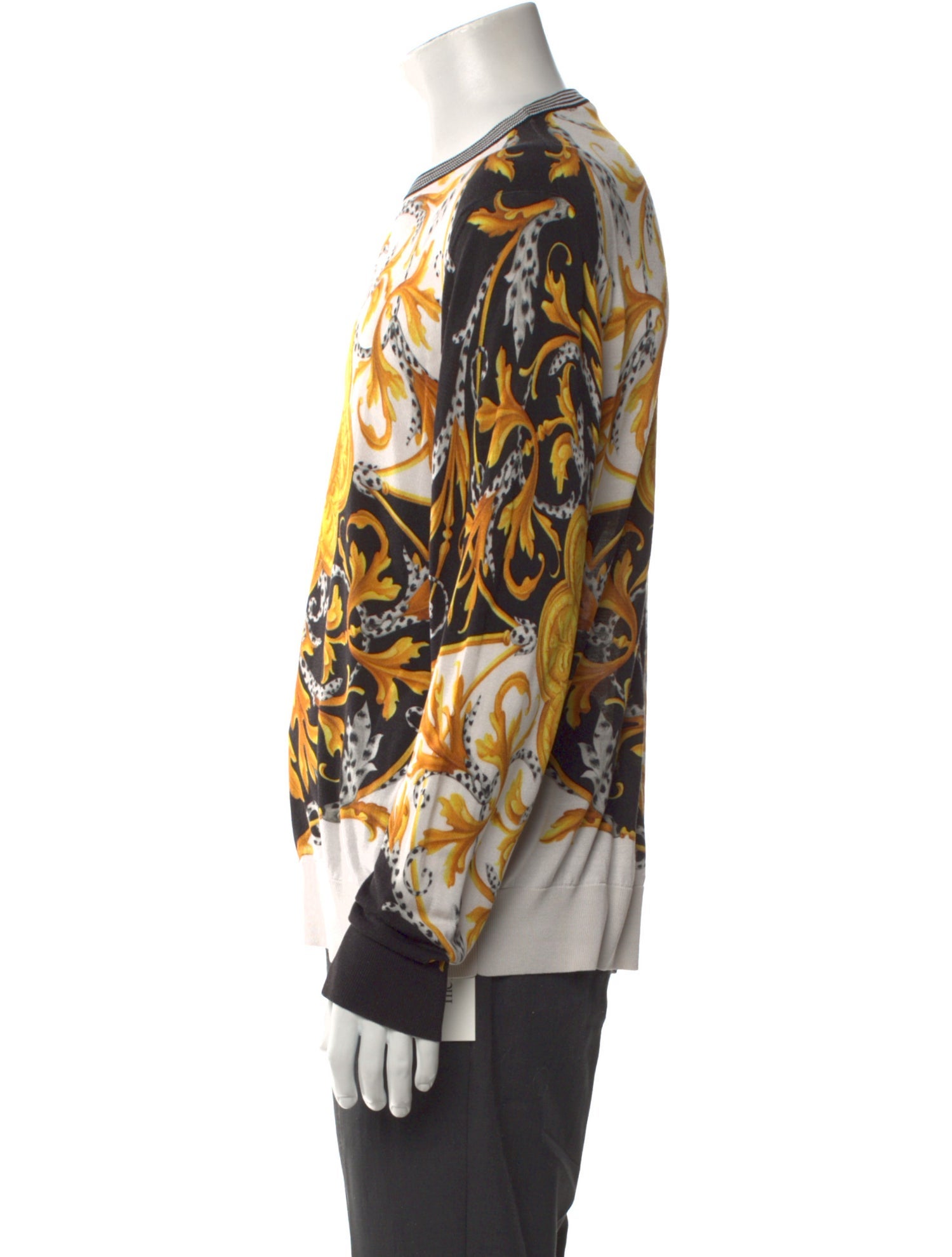 Versace Silk Printed Pullover