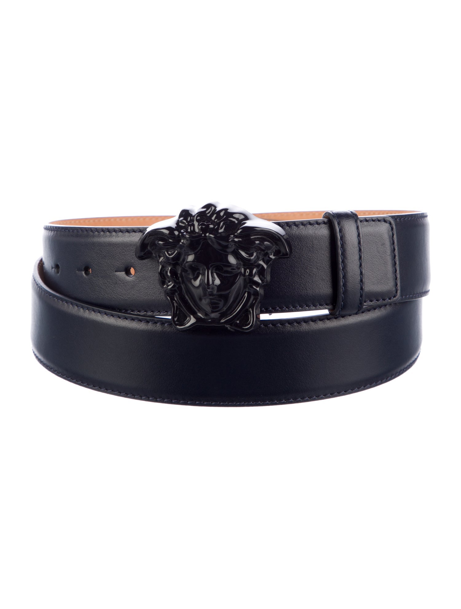 Versace Medusa Insignia Leather Waist Belt