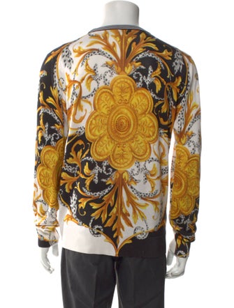 Versace Silk Printed Pullover