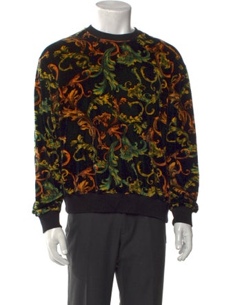Versace Printed Crew Neck Pullover