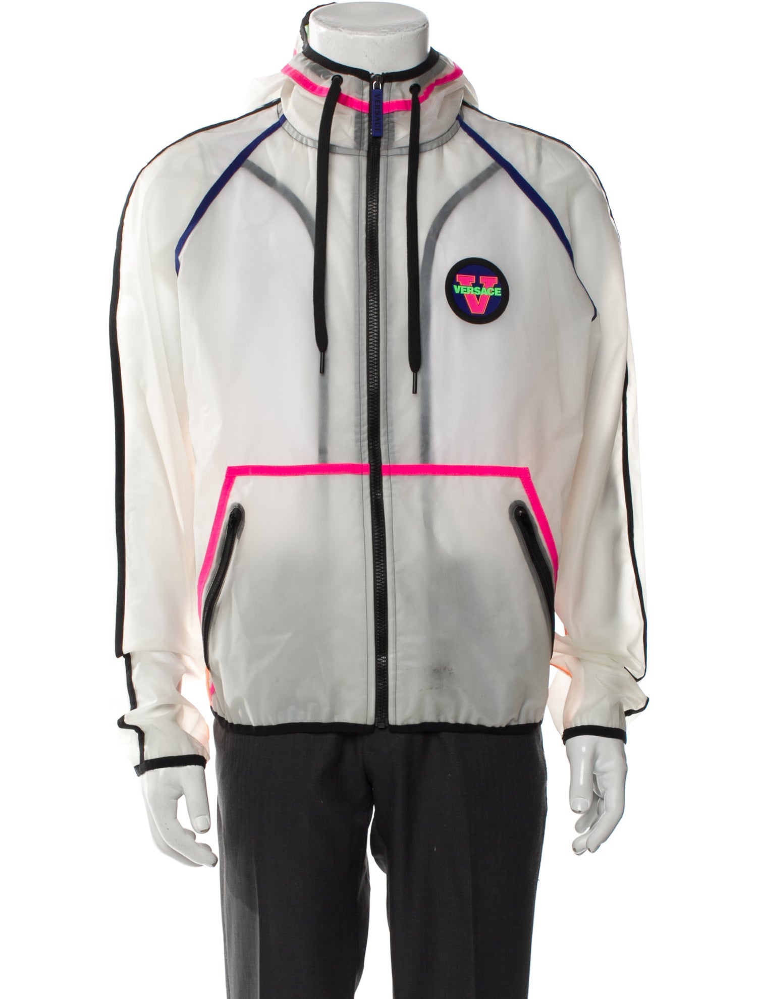 Versace Striped Windbreaker