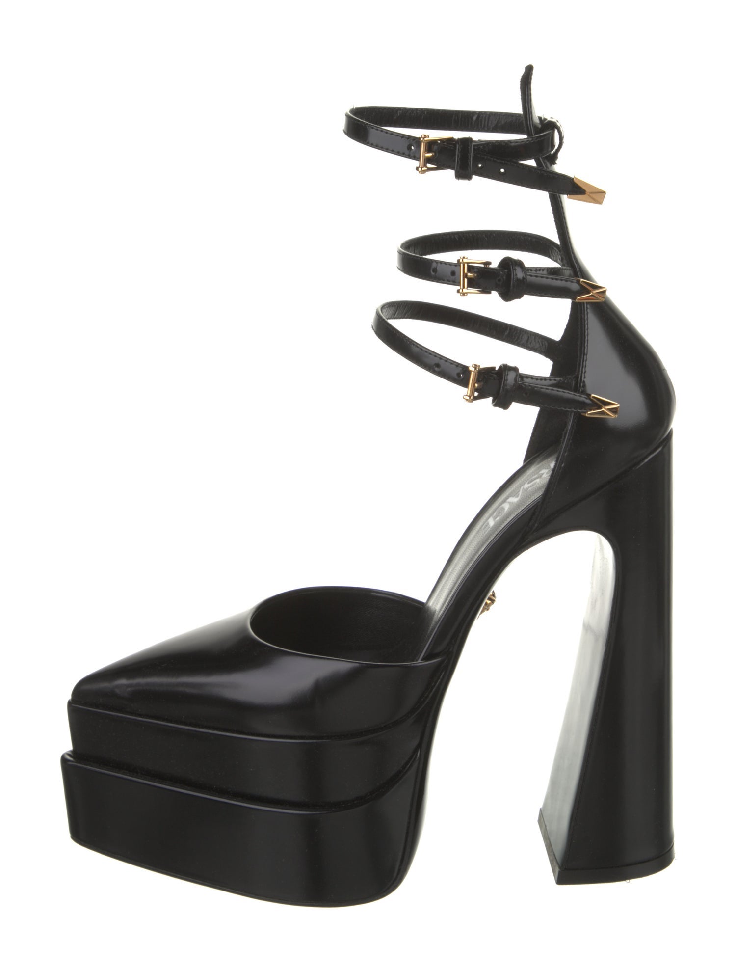 Versace Leather D'Orsay Pumps