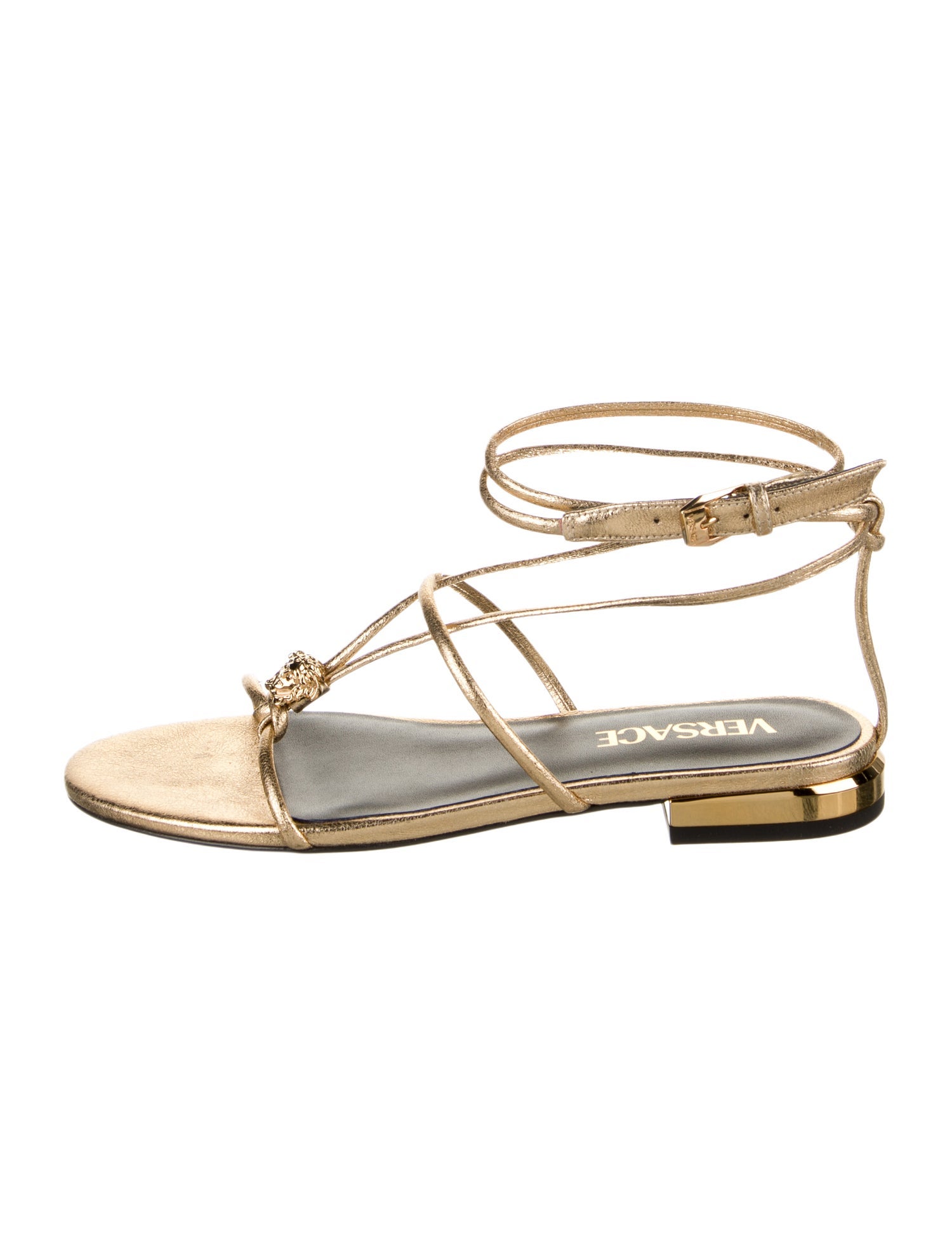 Versace Leather Gladiator Sandals