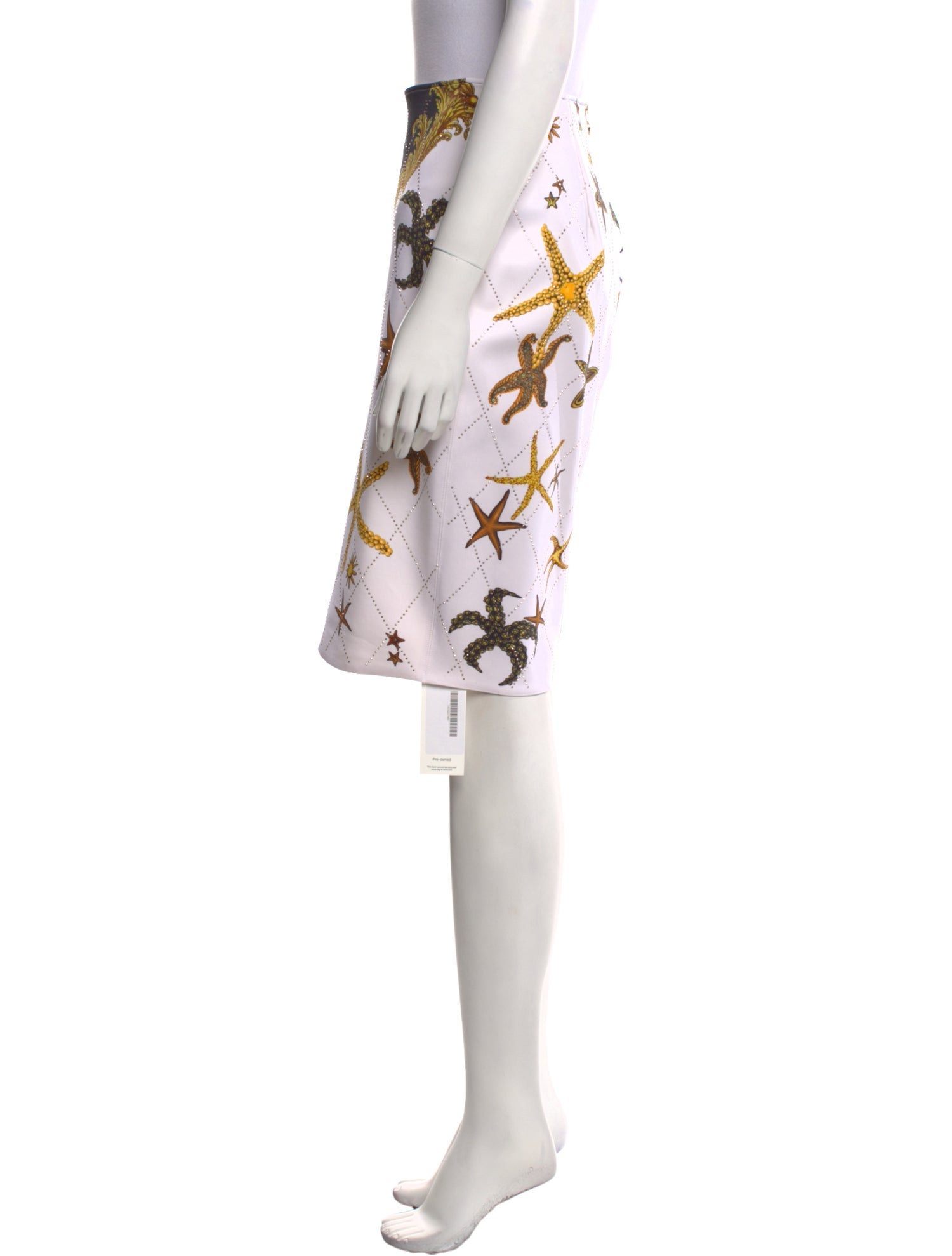 Versace Printed Knee-Length Skirt