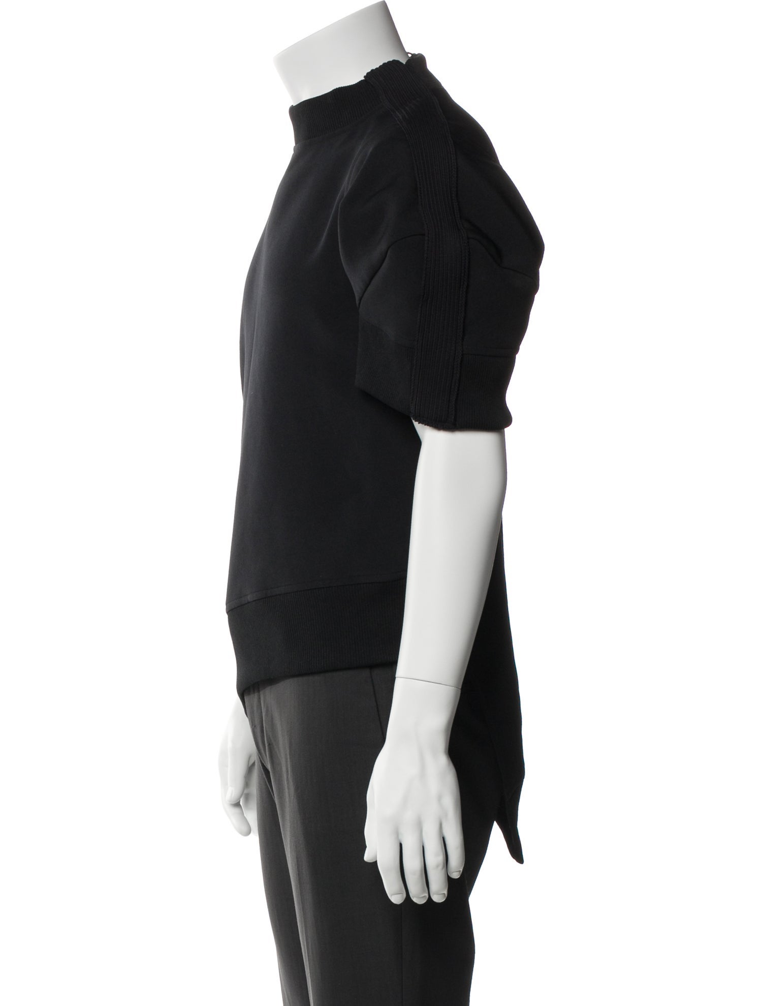 Sacai Mock Neck Short Sleeve T-Shirt