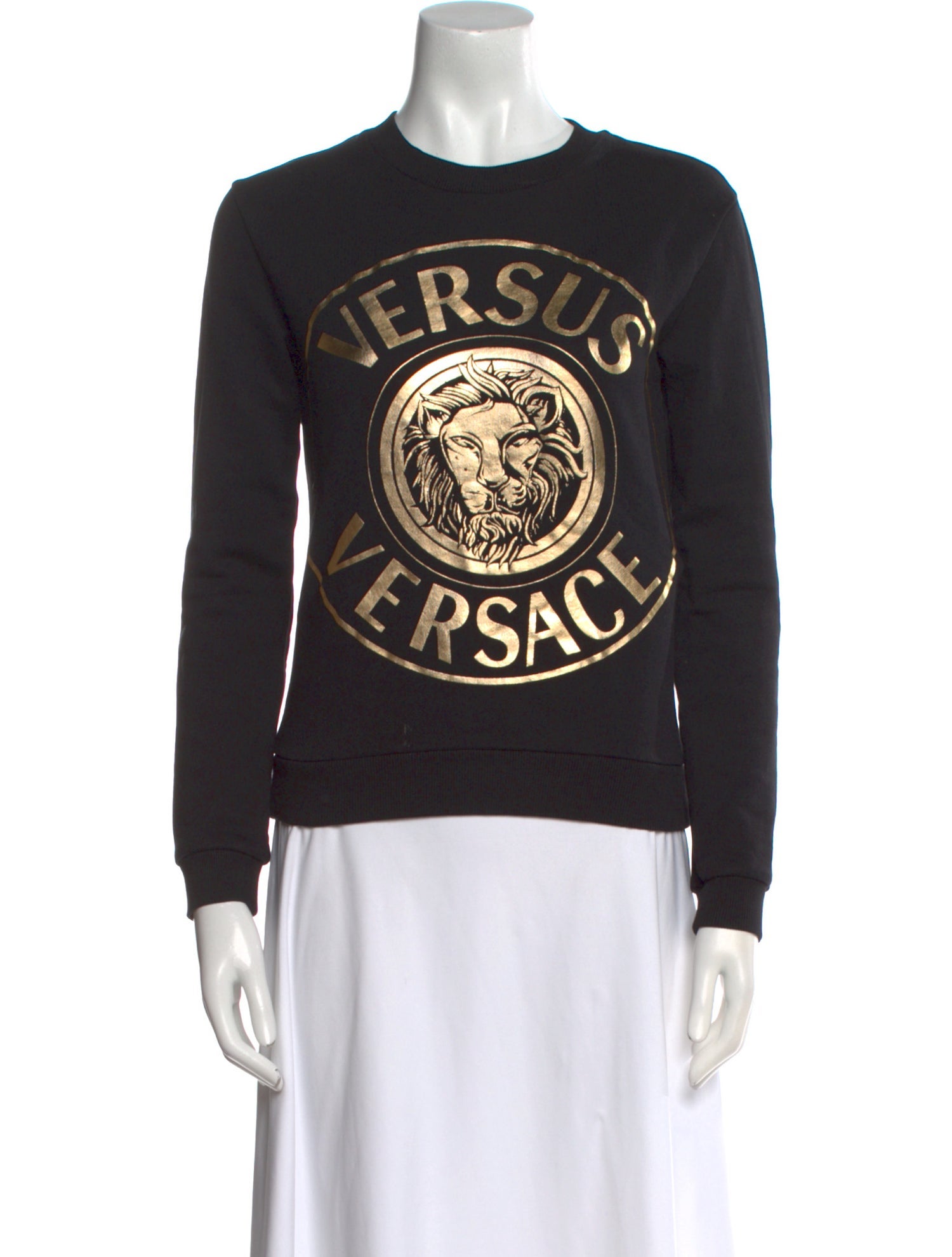 Versus Versace Graphic Print Crew Neck Sweatshirt