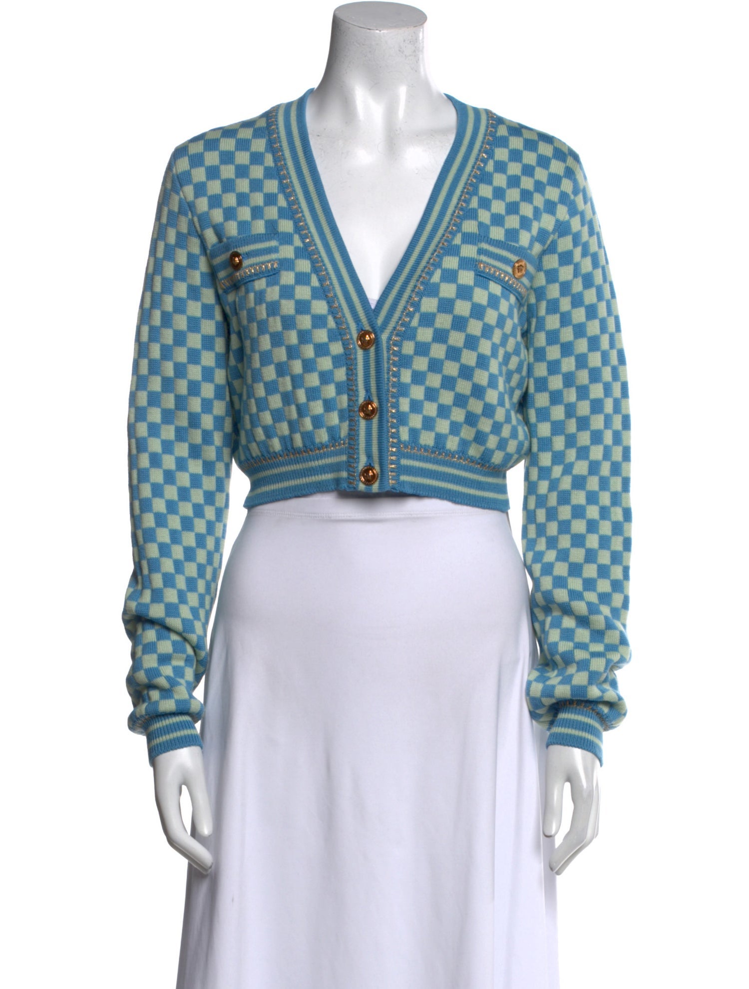 Versace Wool Printed Sweater w/ Tags