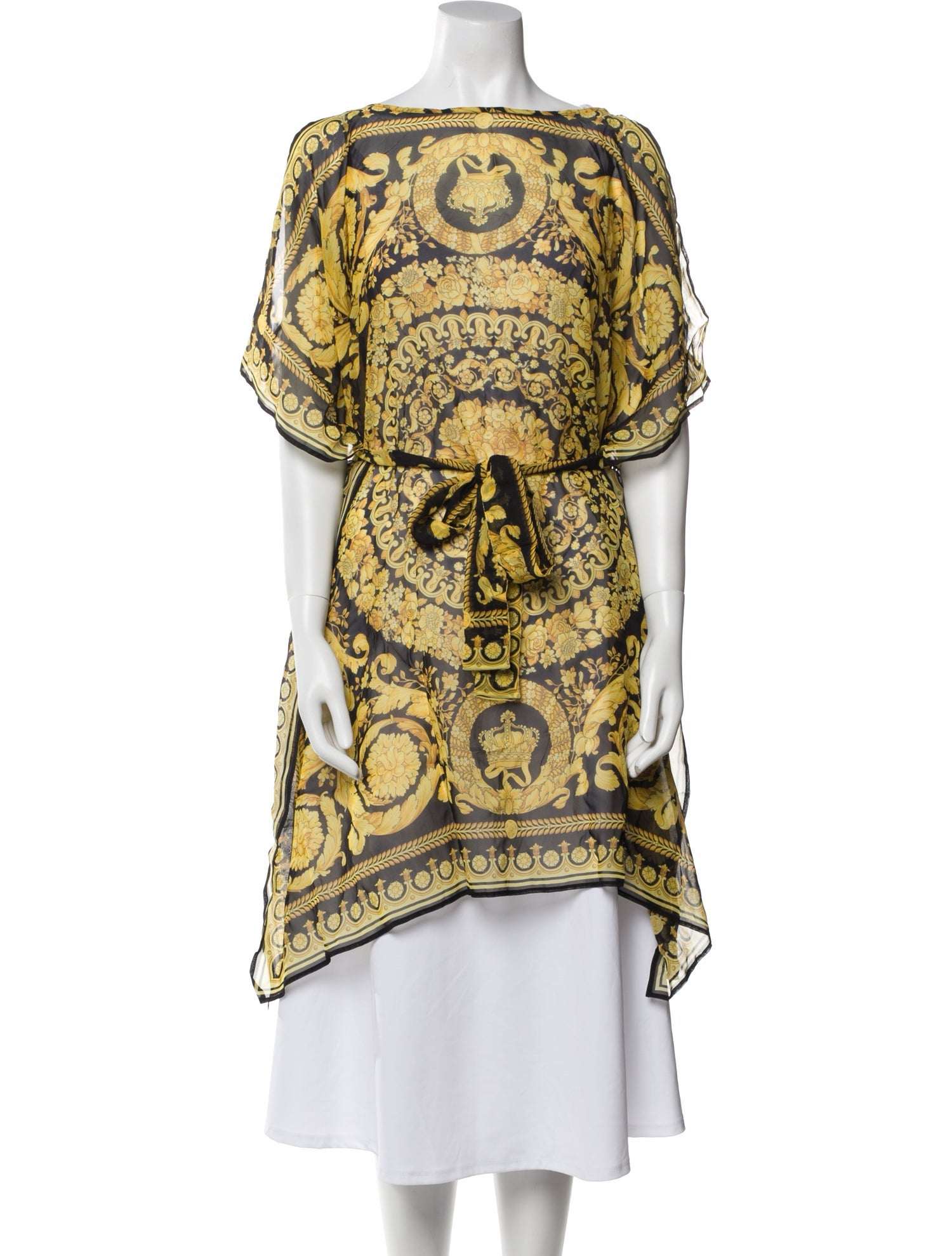 Versace Silk Printed Robe