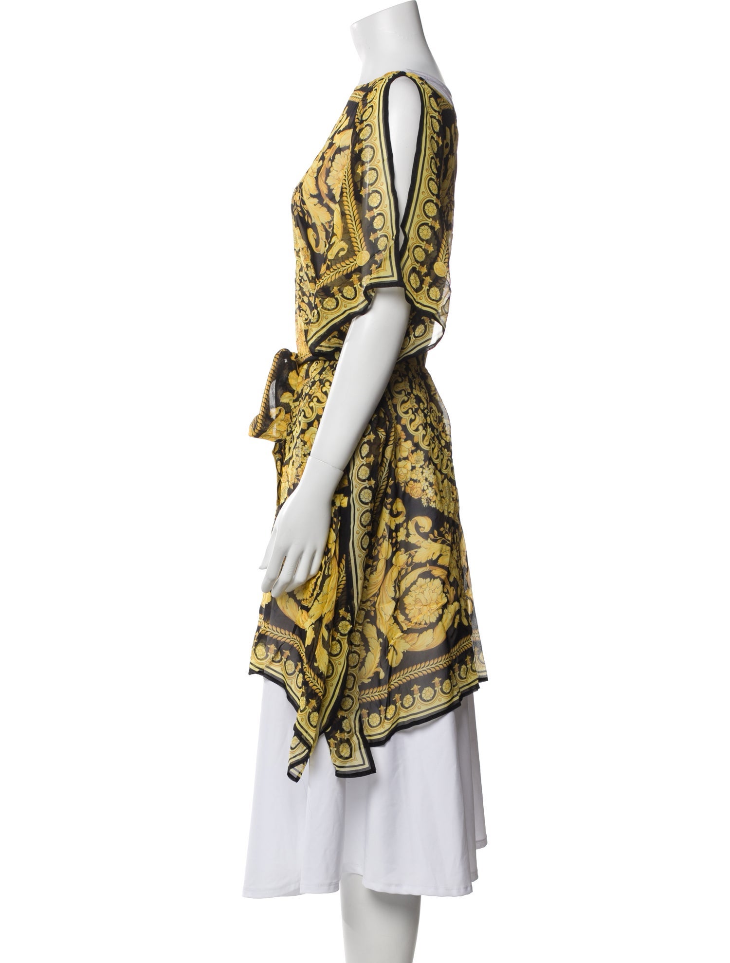 Versace Silk Printed Robe