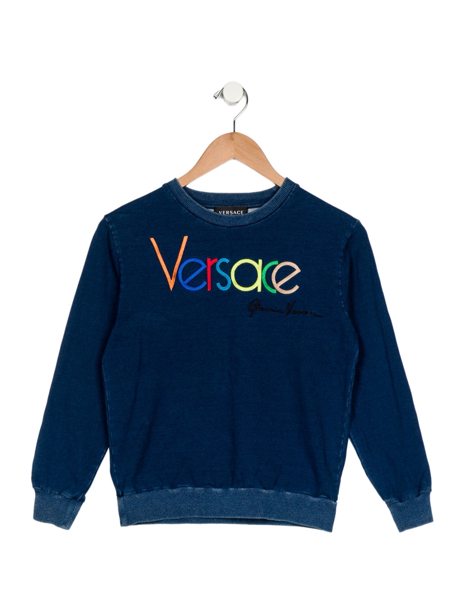 Versace Boys' Embroidered Long Sleeve Top