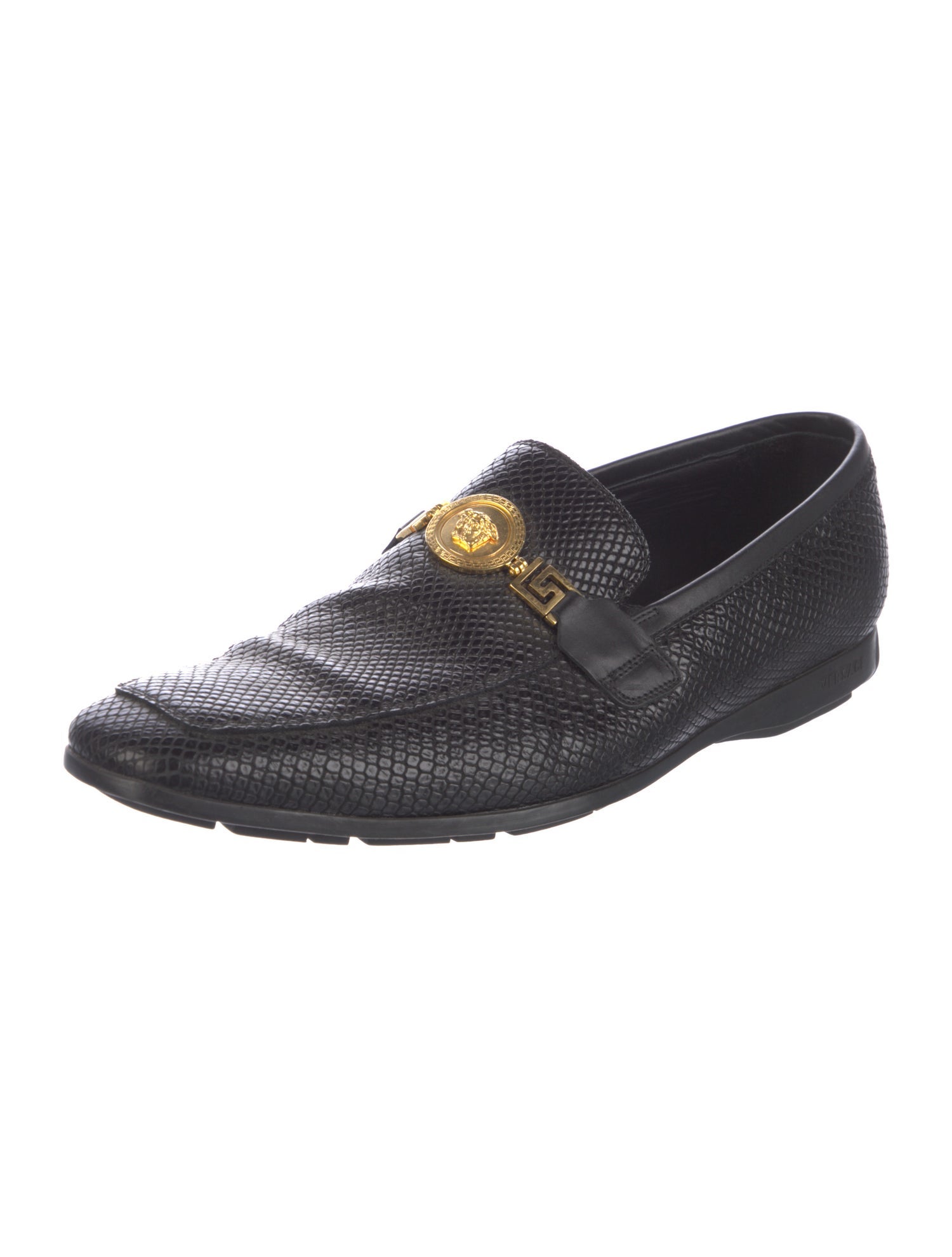 Versace Leather Loafers