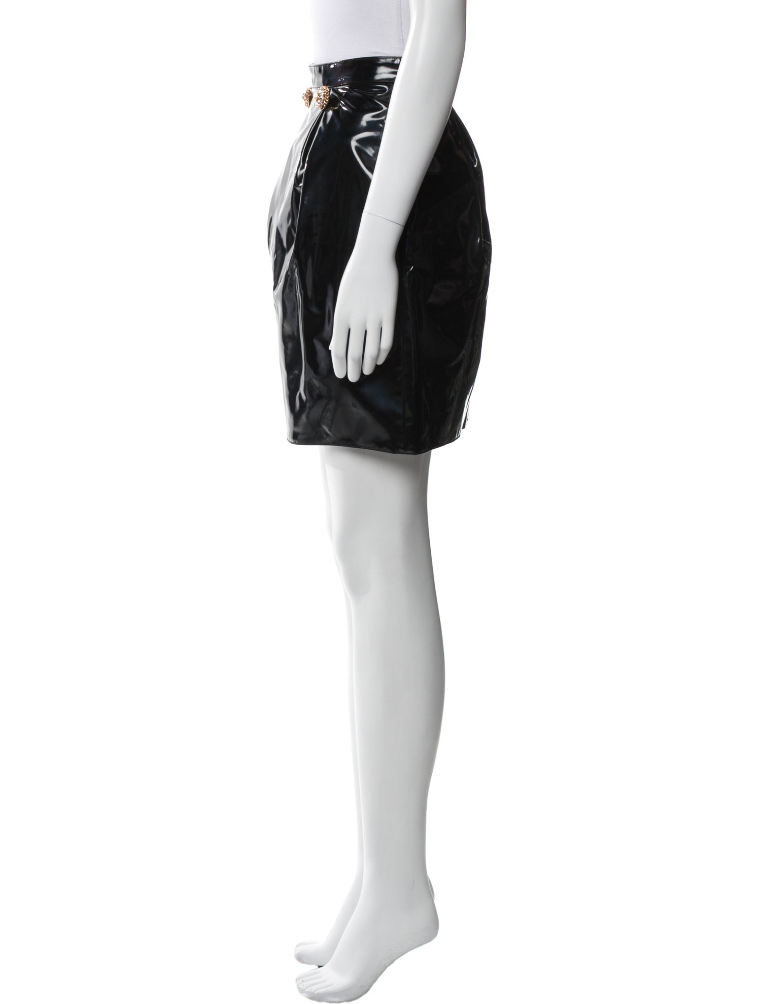 Versace Crystal Embellishments Mini Skirt