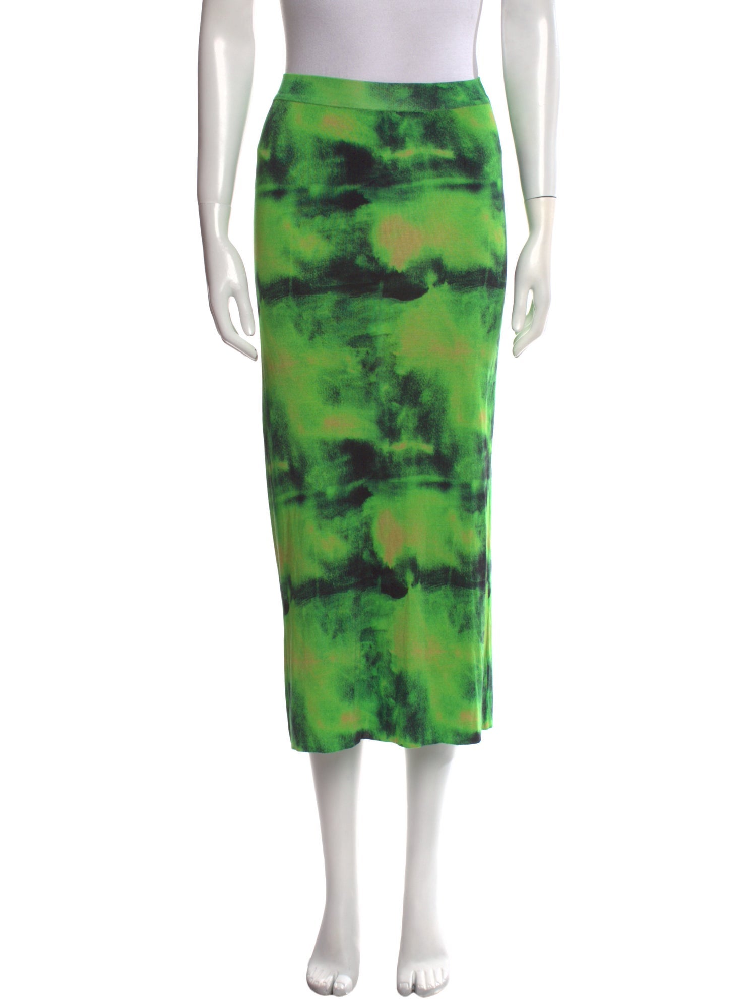 Versace Silk Midi Length Skirt