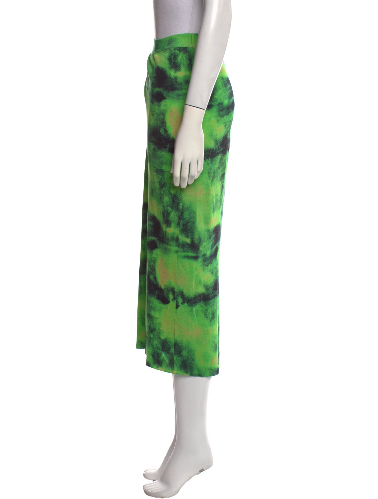 Versace Silk Midi Length Skirt