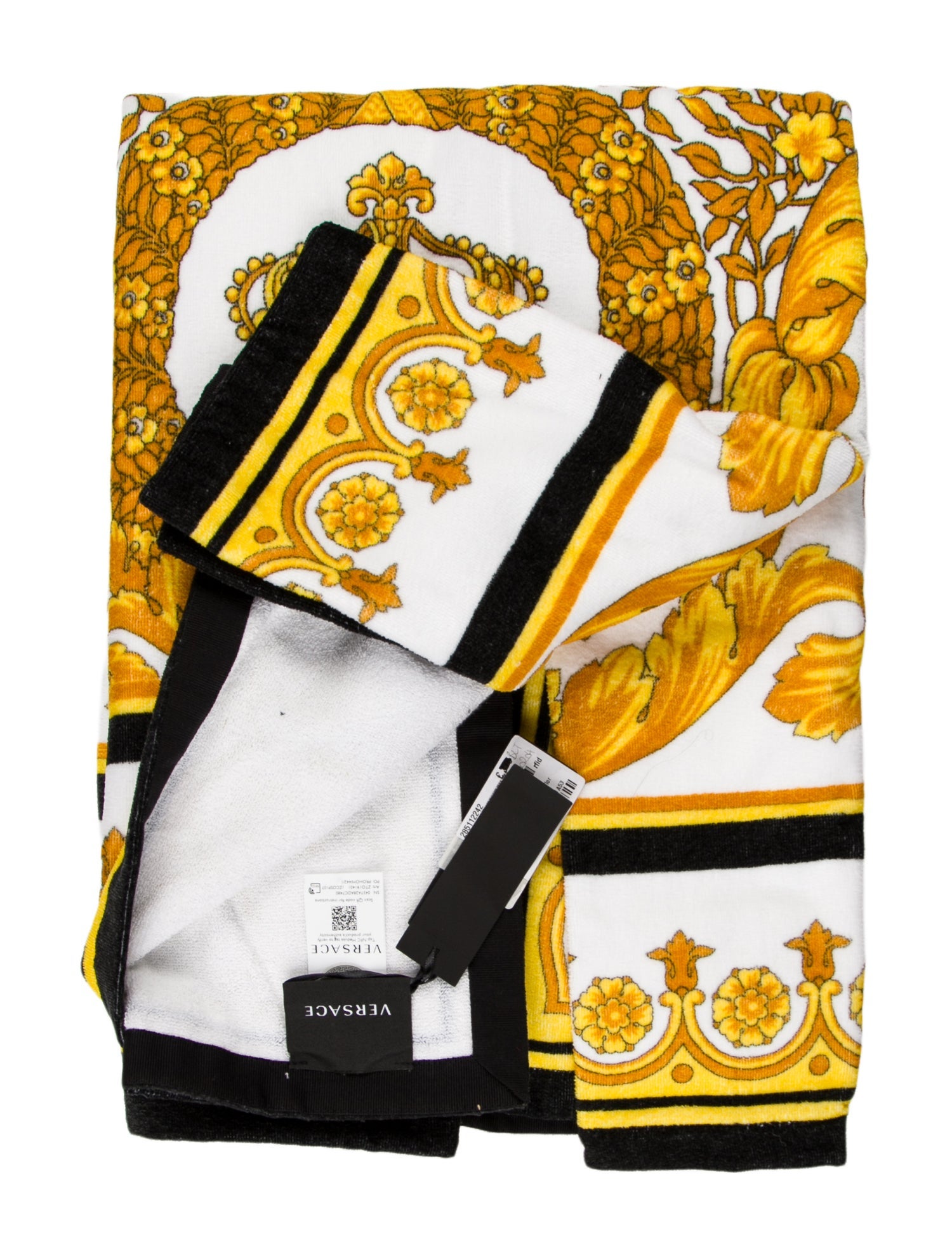 Versace Crete de Fleur Beach Towel w/ Tags