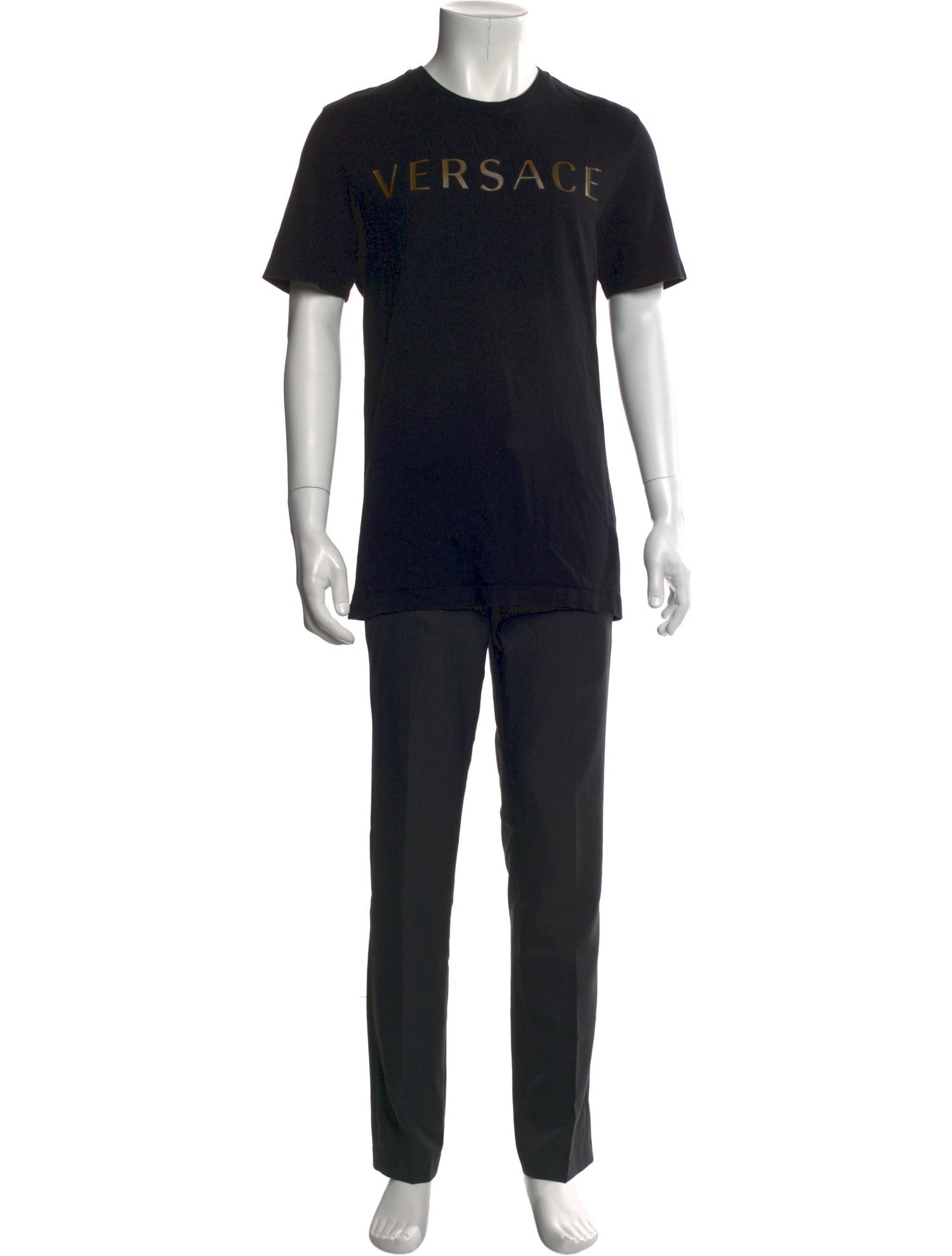 Versace Graphic Print Crew Neck T-Shirt