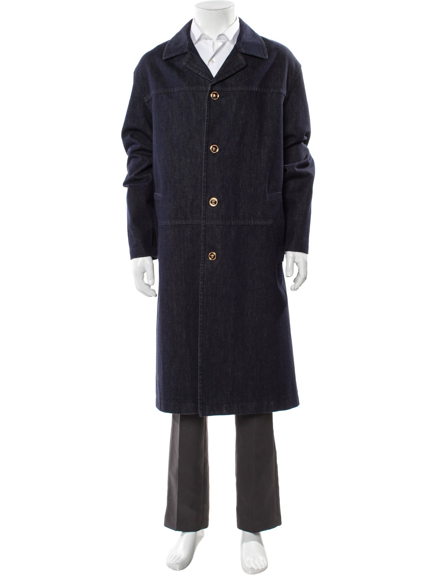 Versace Medusa Insignia Overcoat