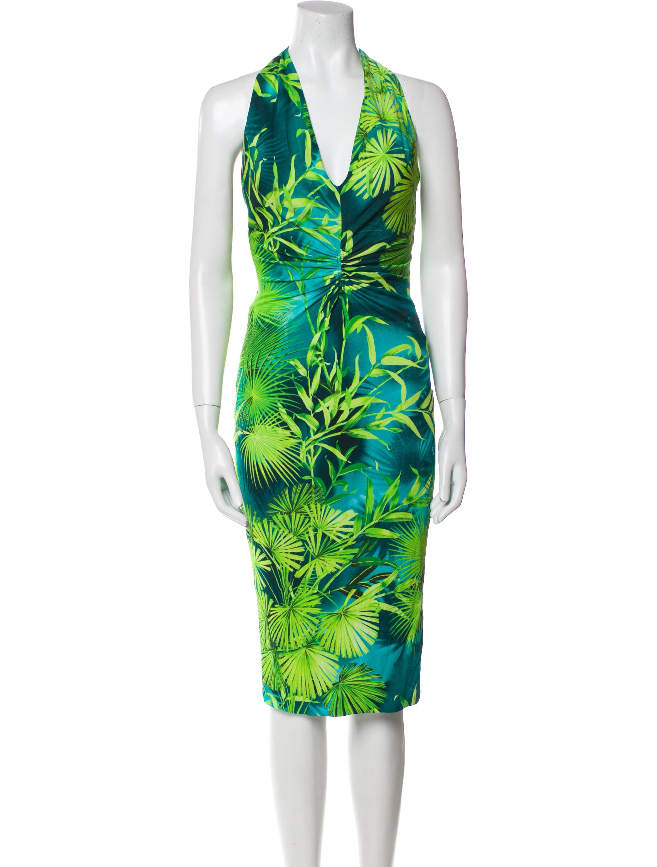 Versace Printed Midi Length Dress