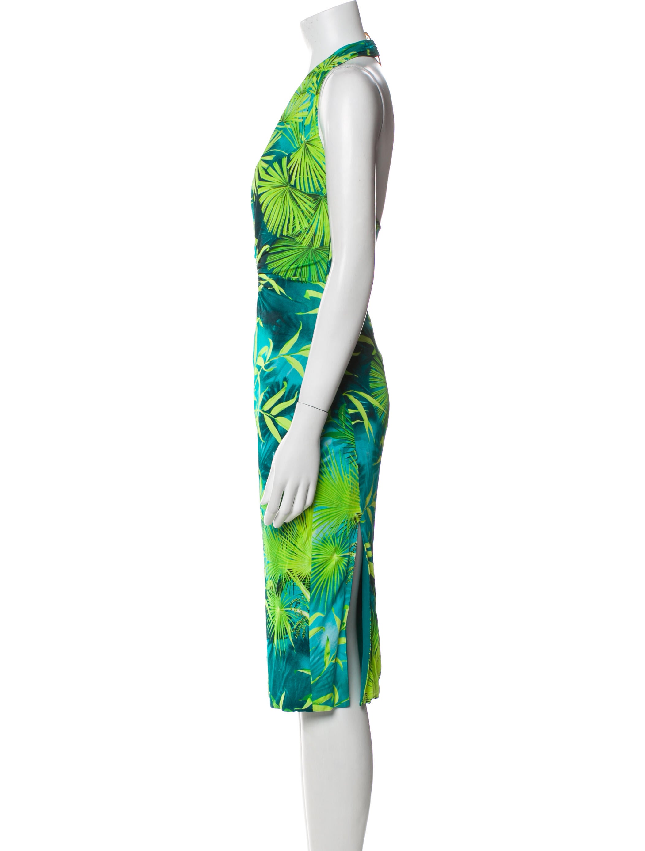 Versace Printed Midi Length Dress