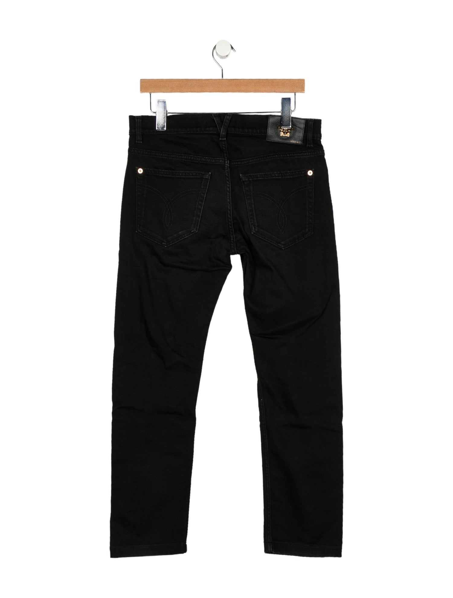 Versace High-Rise Straight Leg Jeans