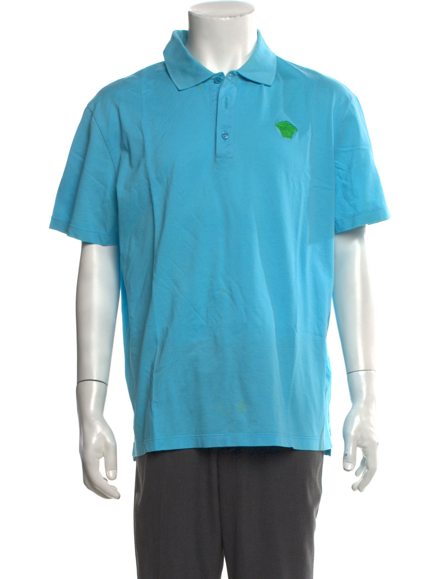 Versace Crew Neck Short Sleeve Polo Shirt