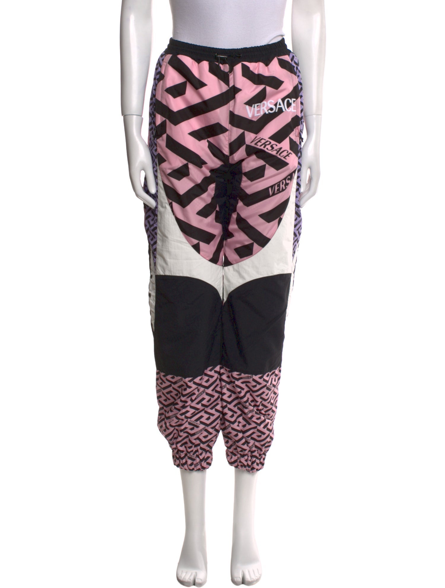 Versace Nylon Skinny Leg Pants