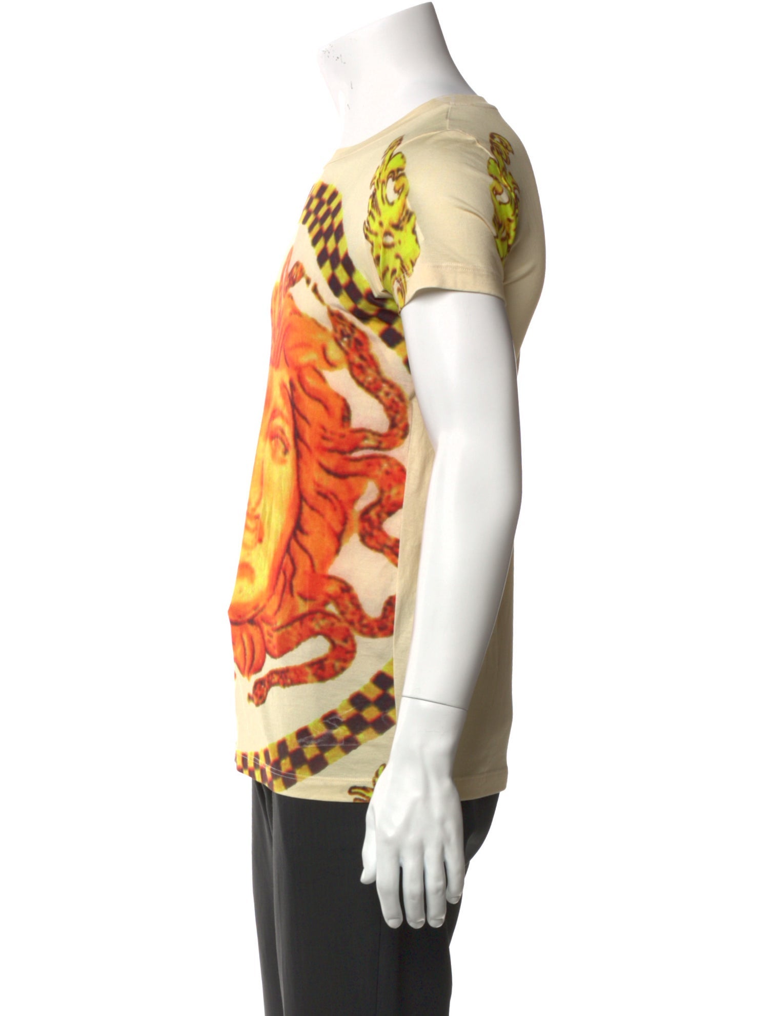 Versace Printed Crew Neck T-Shirt