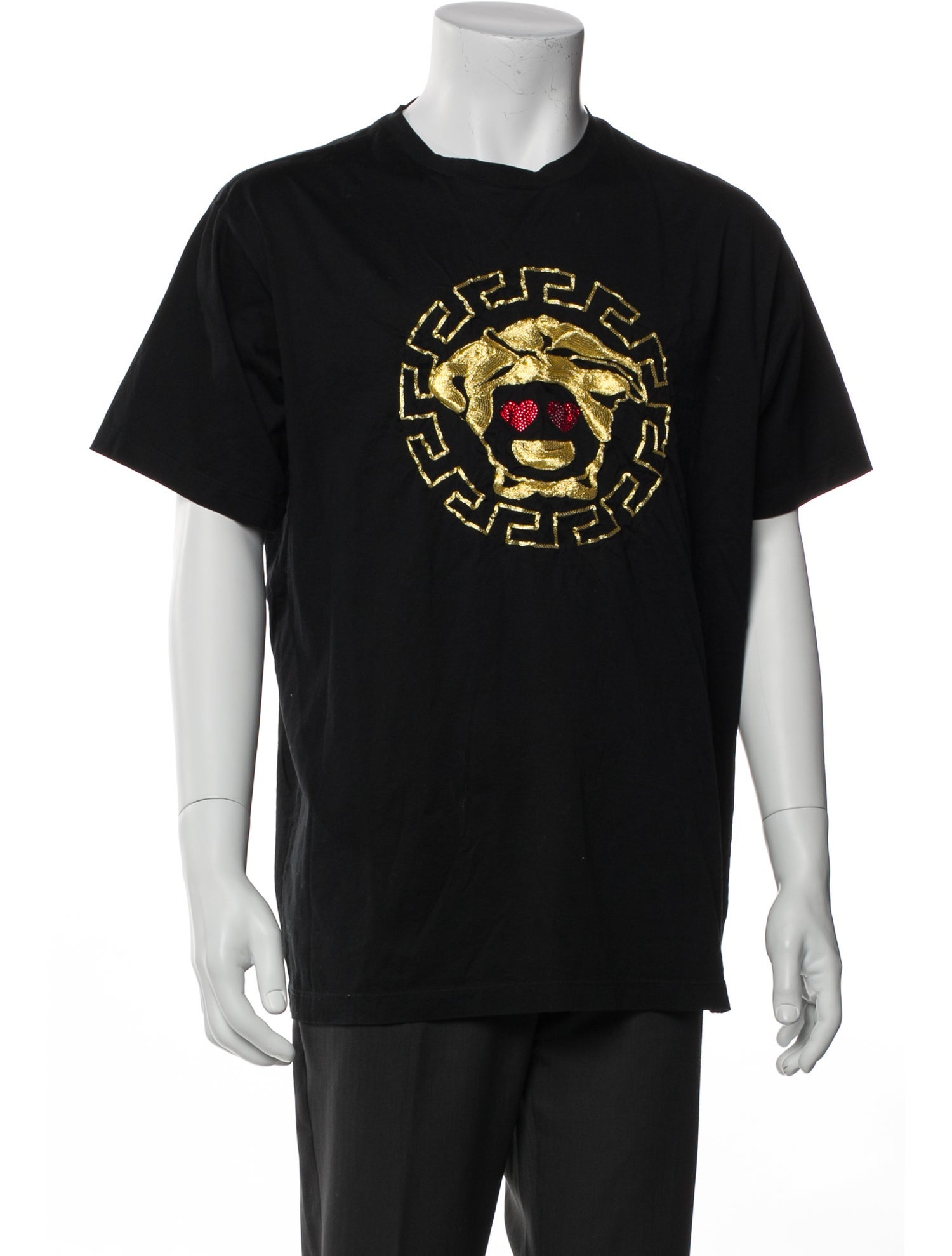 Versace Graphic Print Crew Neck T-Shirt