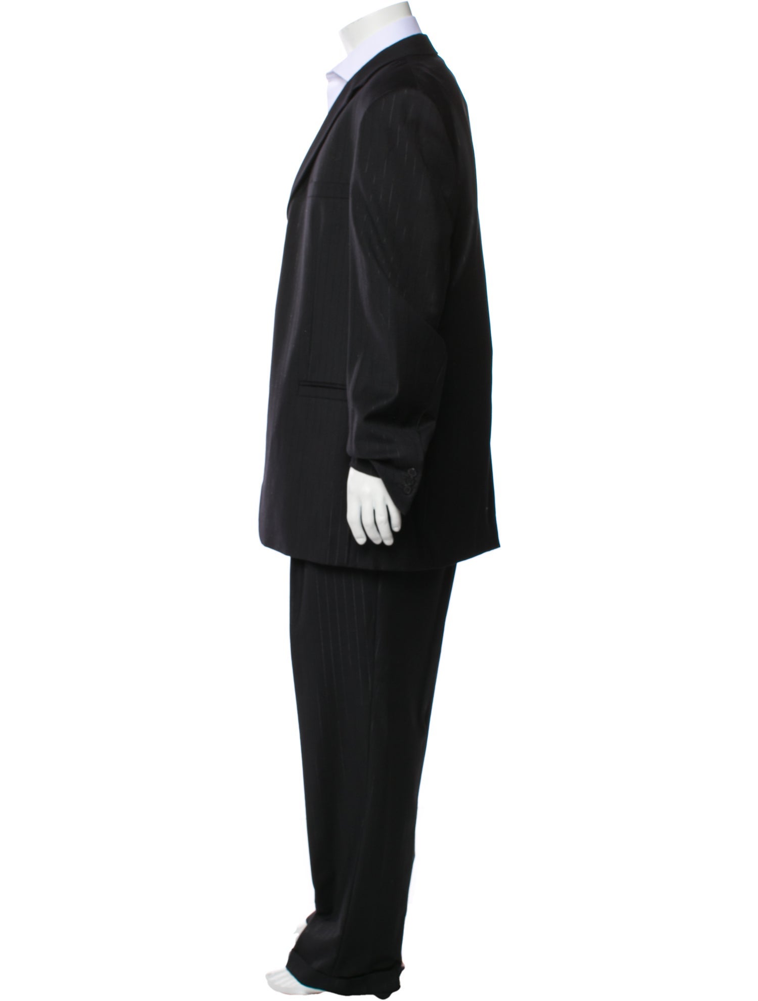 Versace Wool Striped Two-Piece Suit