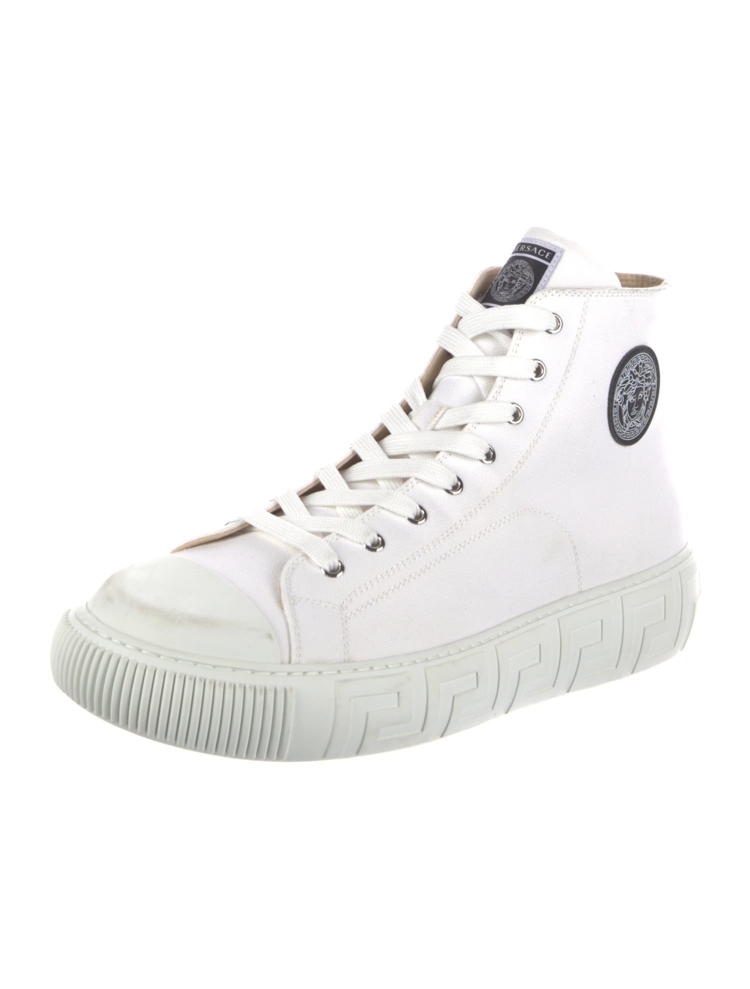 Versace Canvas Printed Sneakers