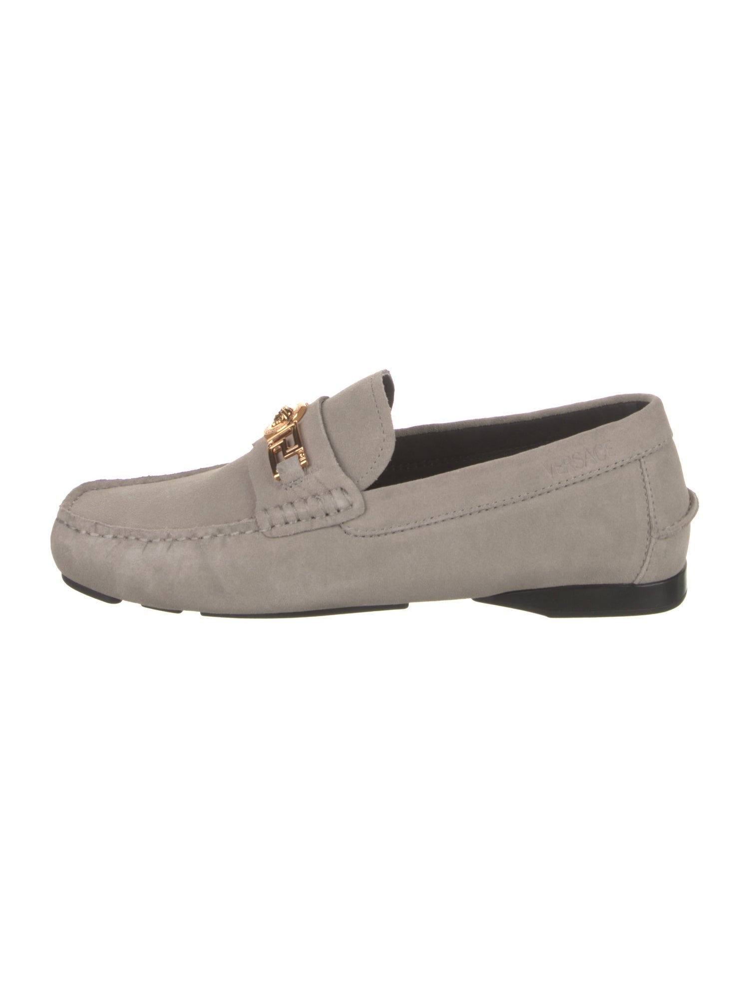 Versace Suede Dress Loafers