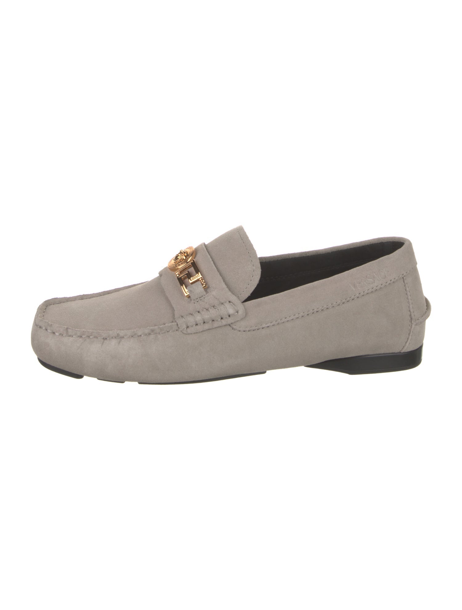 Versace Suede Dress Loafers