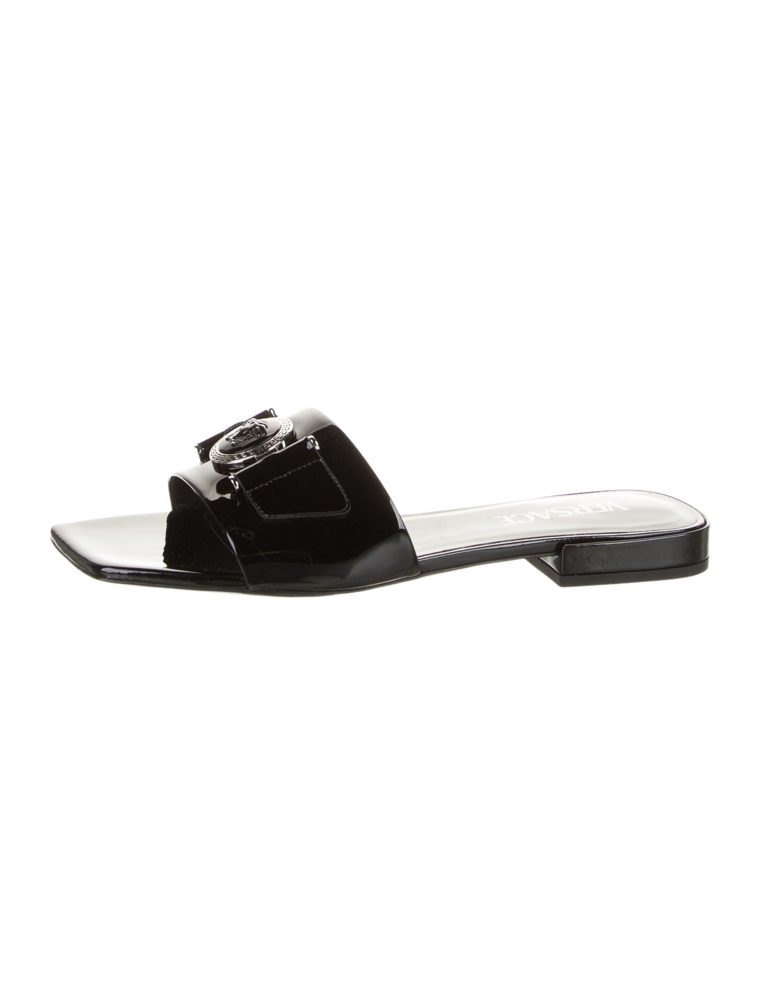 Versace Patent Leather Slides
