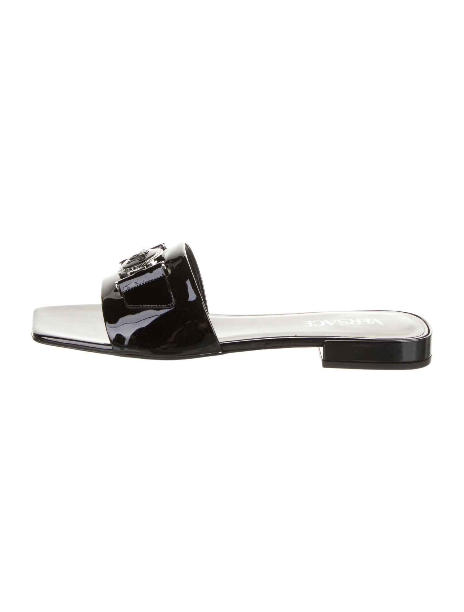 Versace Patent Leather Slides
