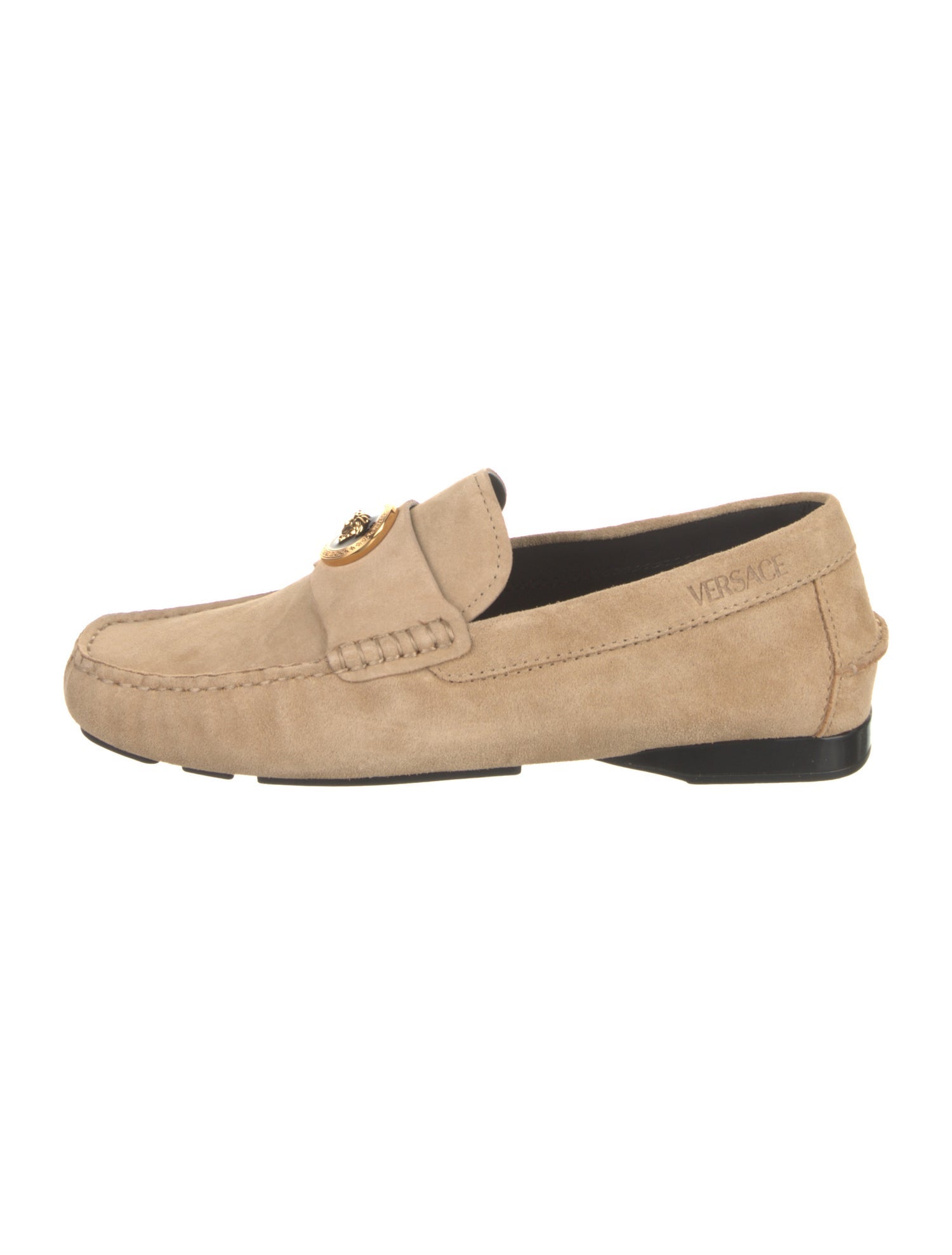 Versace Suede Dress Loafers