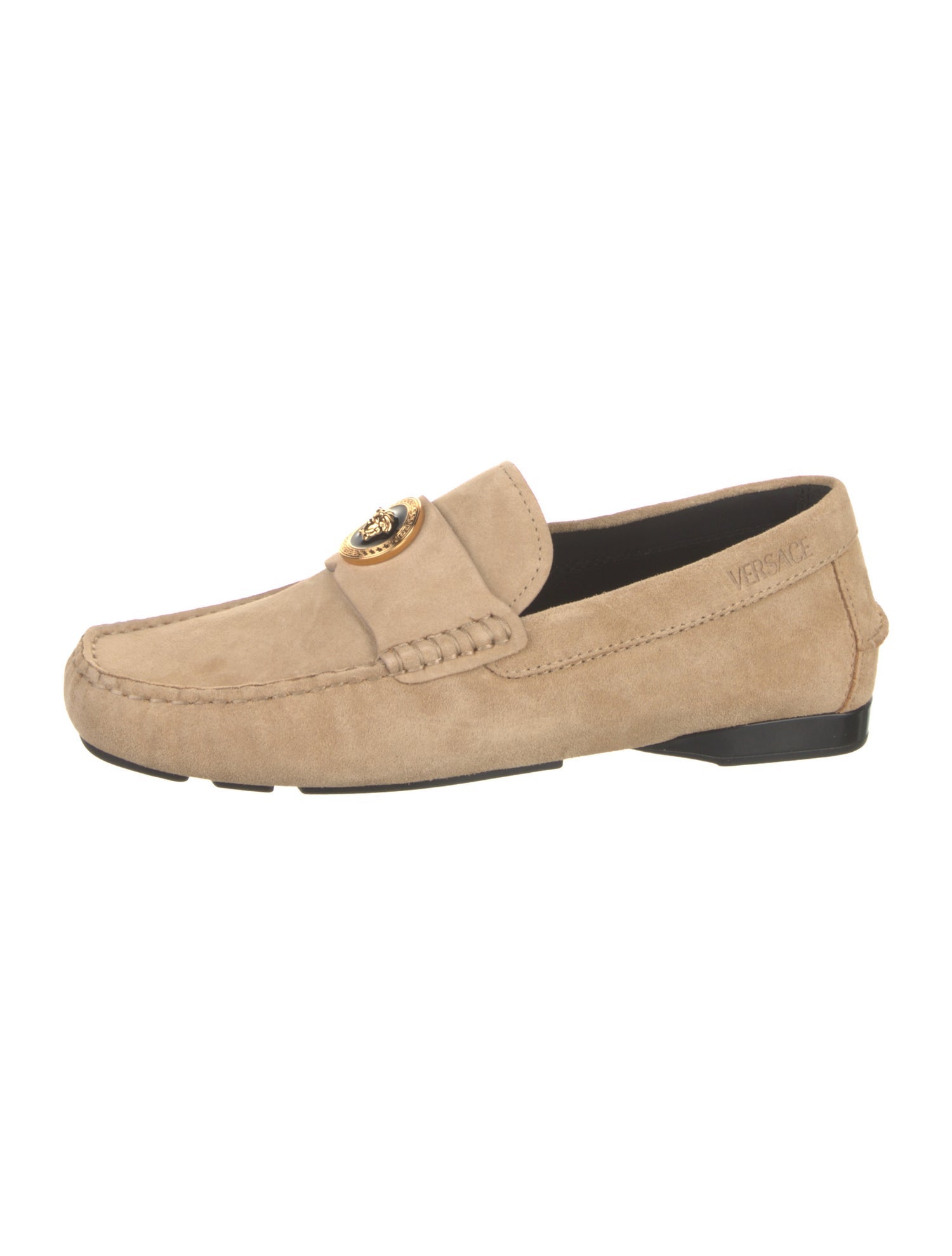 Versace Suede Dress Loafers