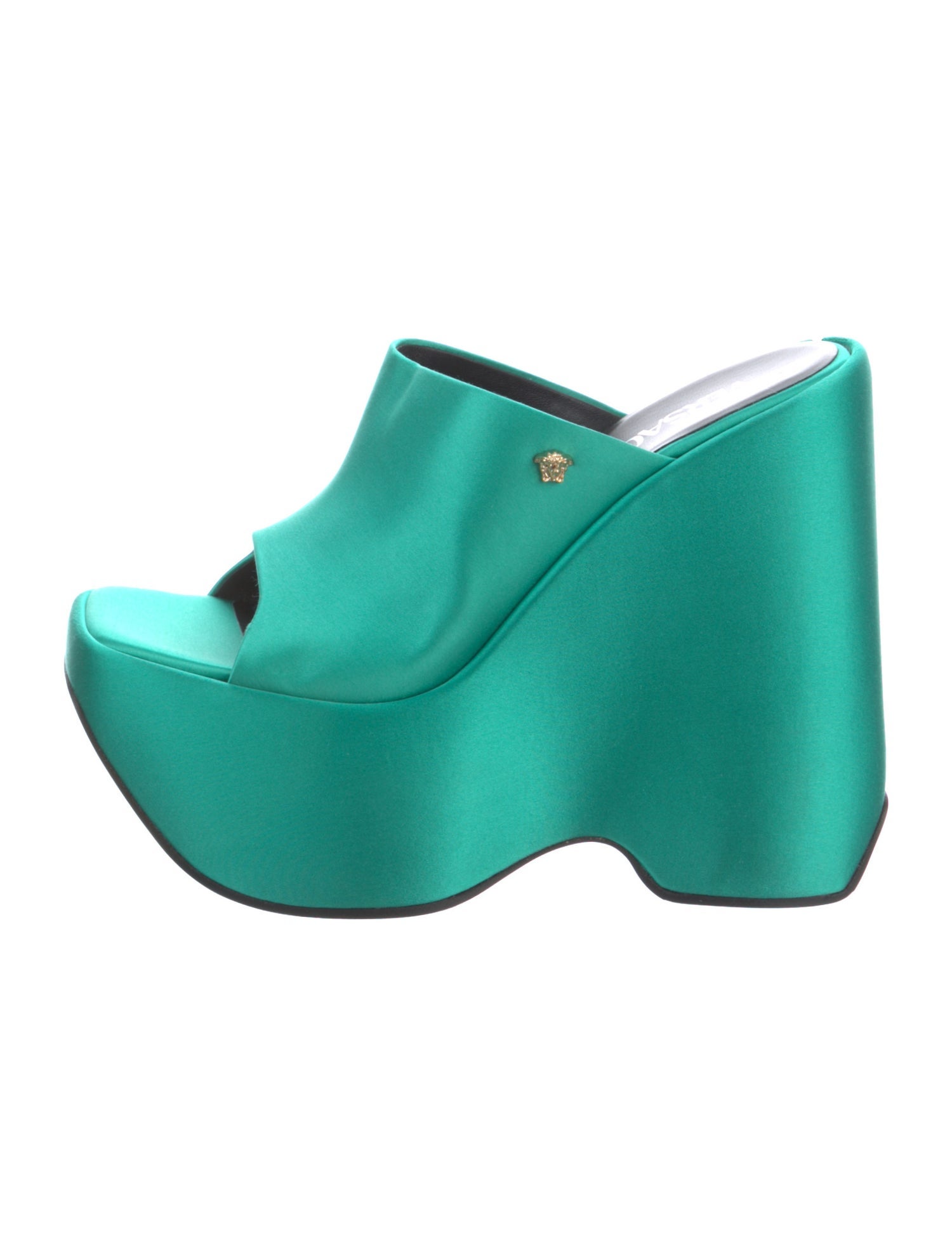 Versace Medusa Insignia Satin Slides