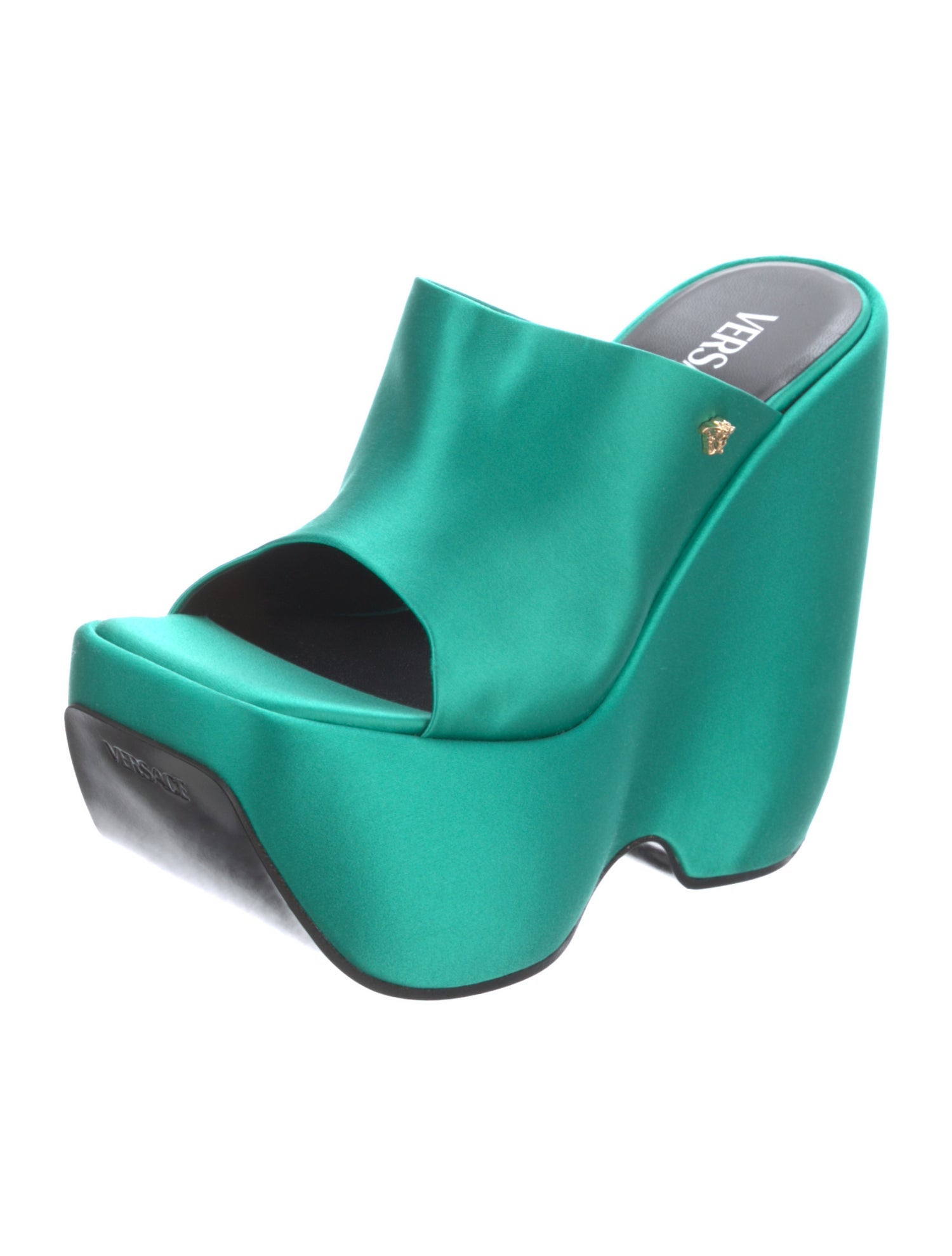 Versace Medusa Insignia Satin Slides