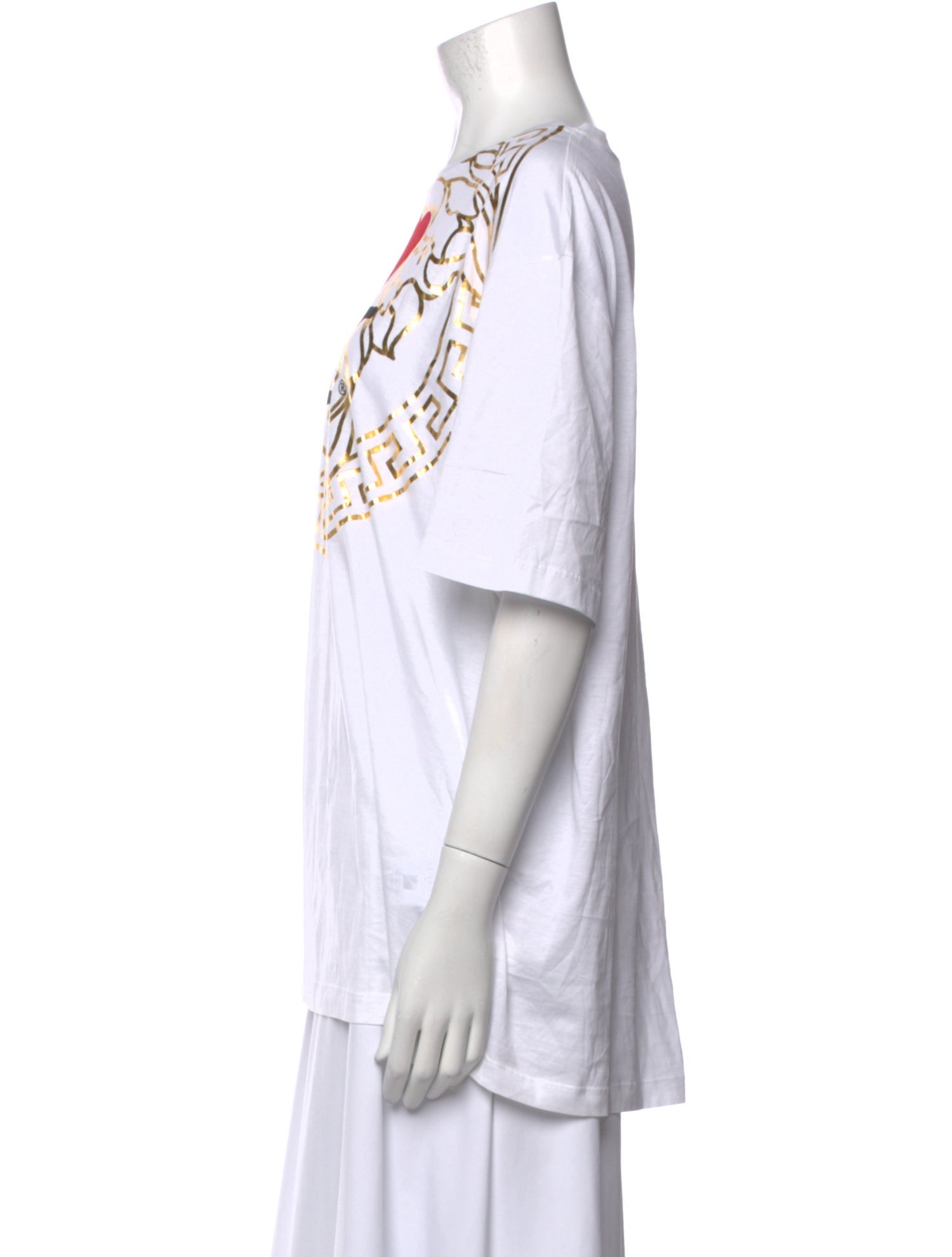 Versace Graphic Print Scoop Neck T-Shirt