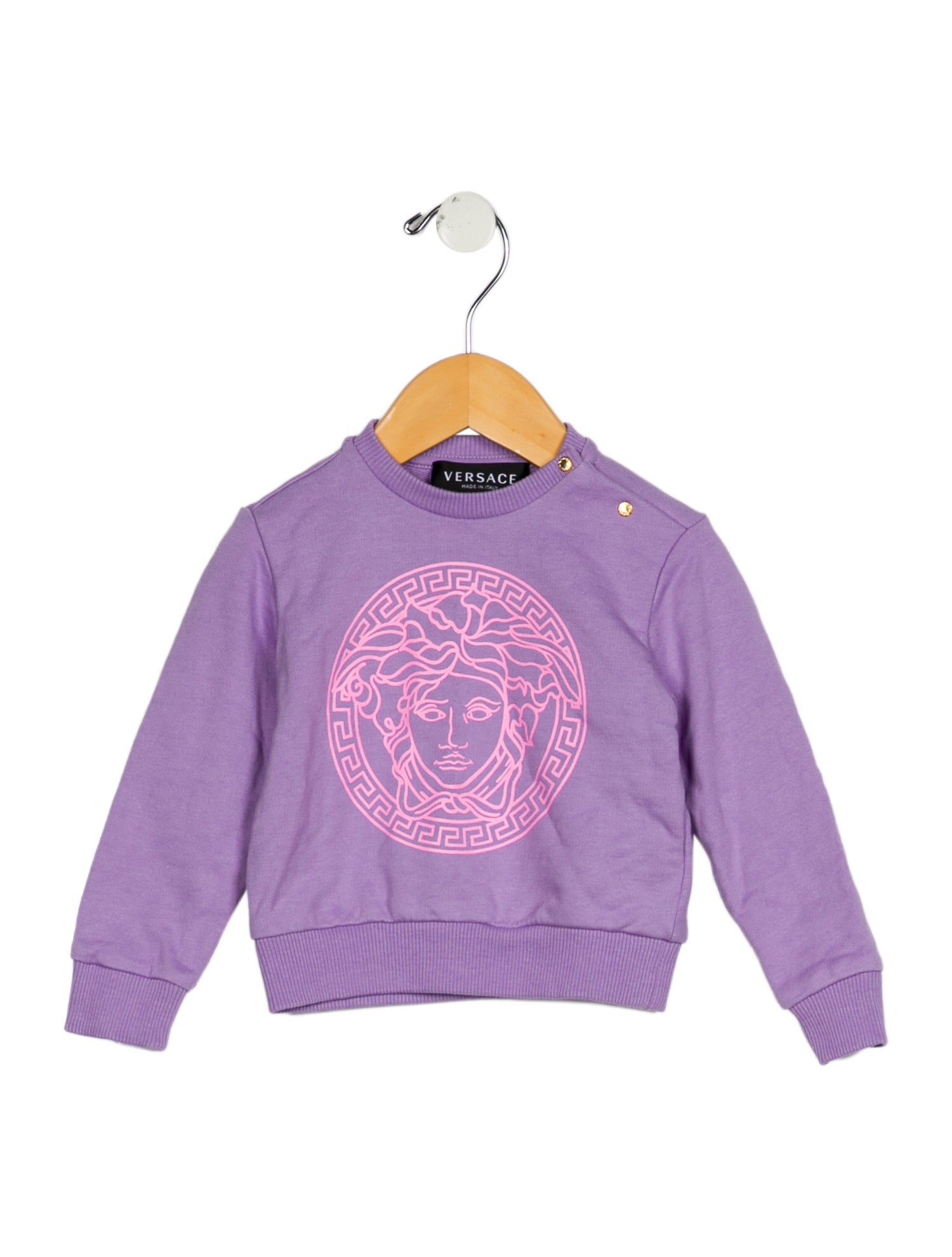 Versace Infant Girls Printed Long Sleeve Top