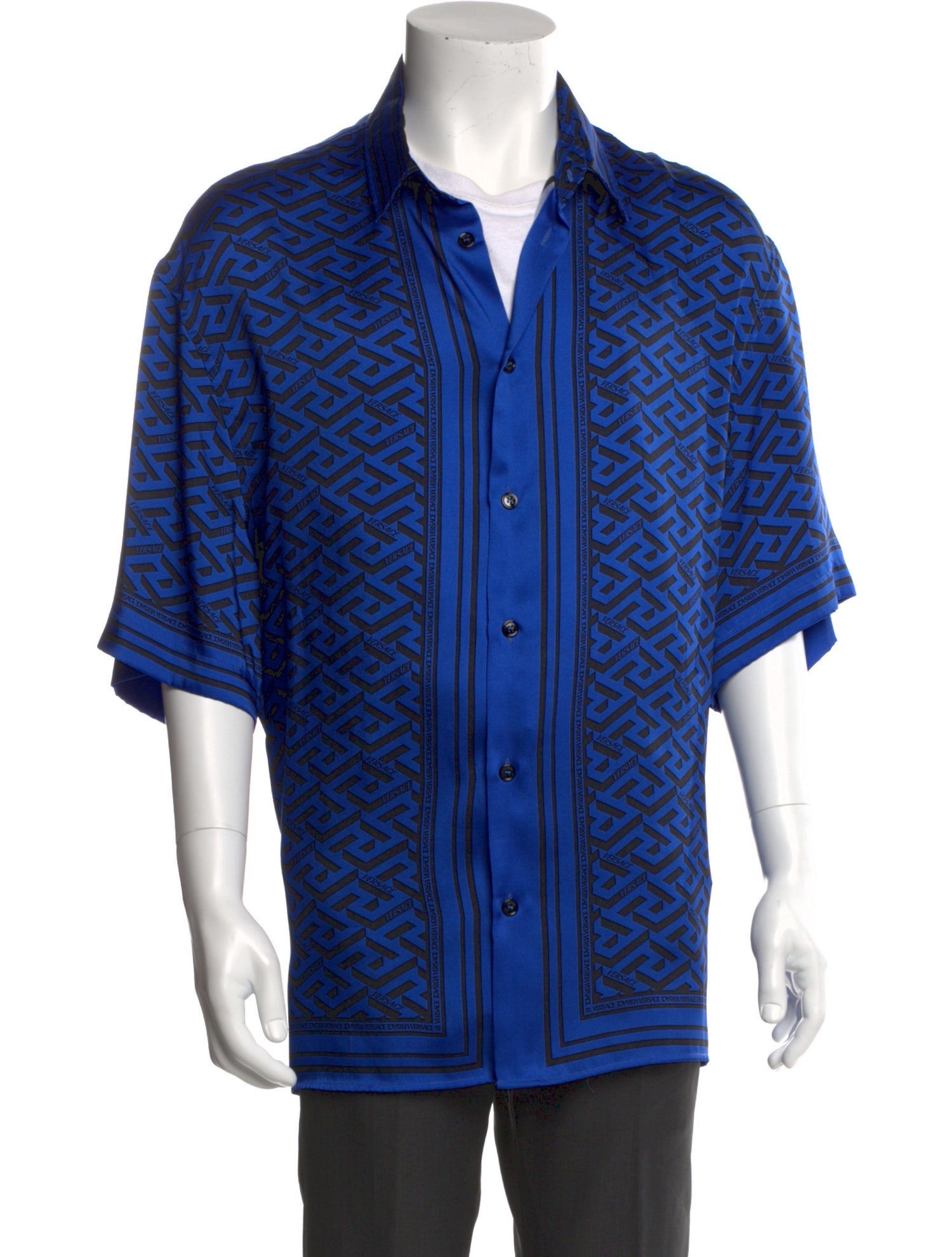 Versace Printed Short Sleeve Shirt