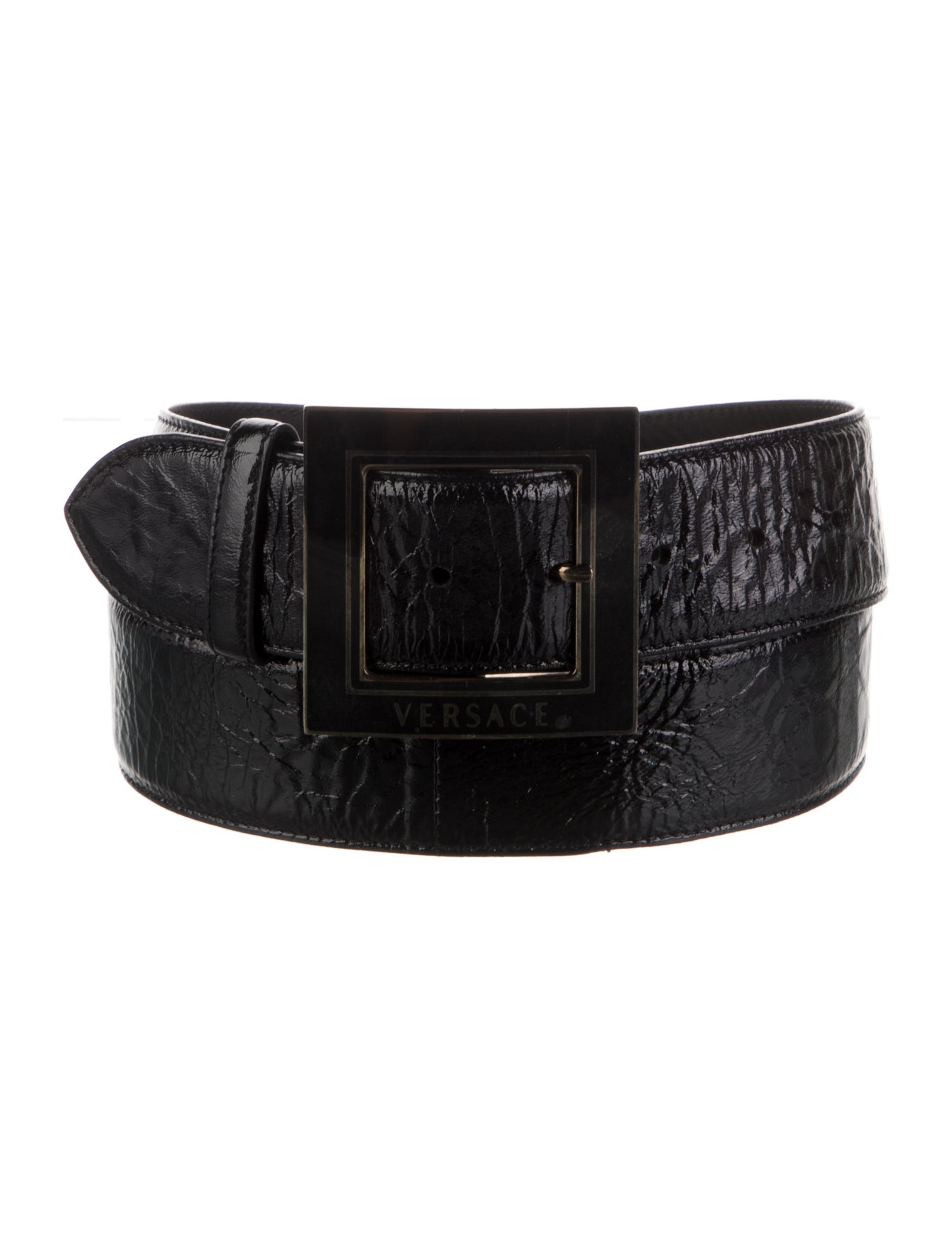 Versace Patent Leather Belt