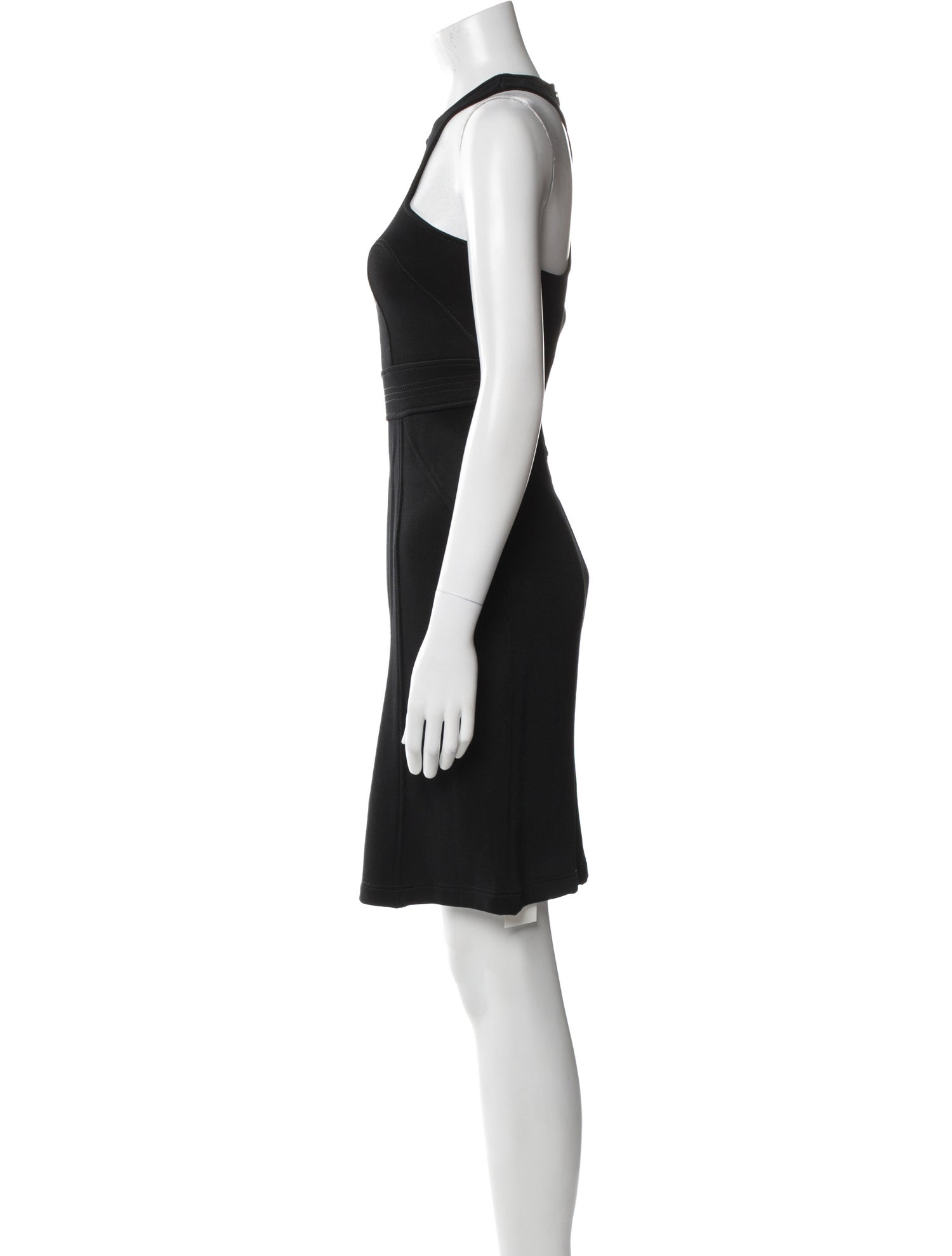 Versace Crew Neck Knee-Length Dress