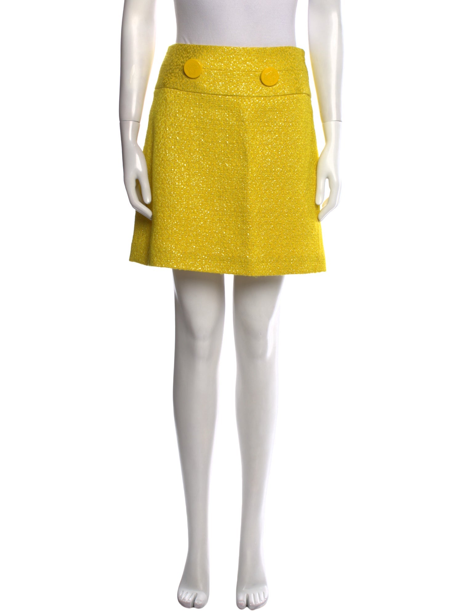 Versace Wool Mini Skirt