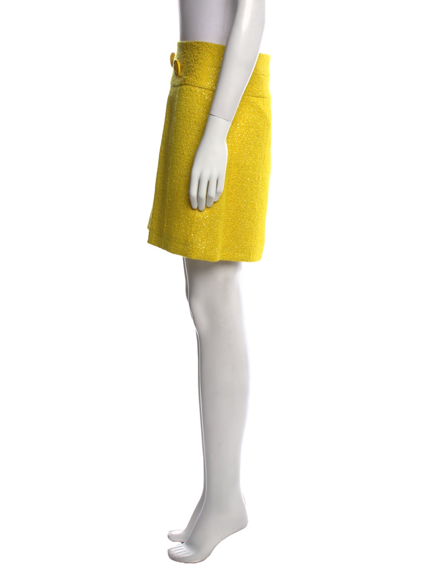 Versace Wool Mini Skirt